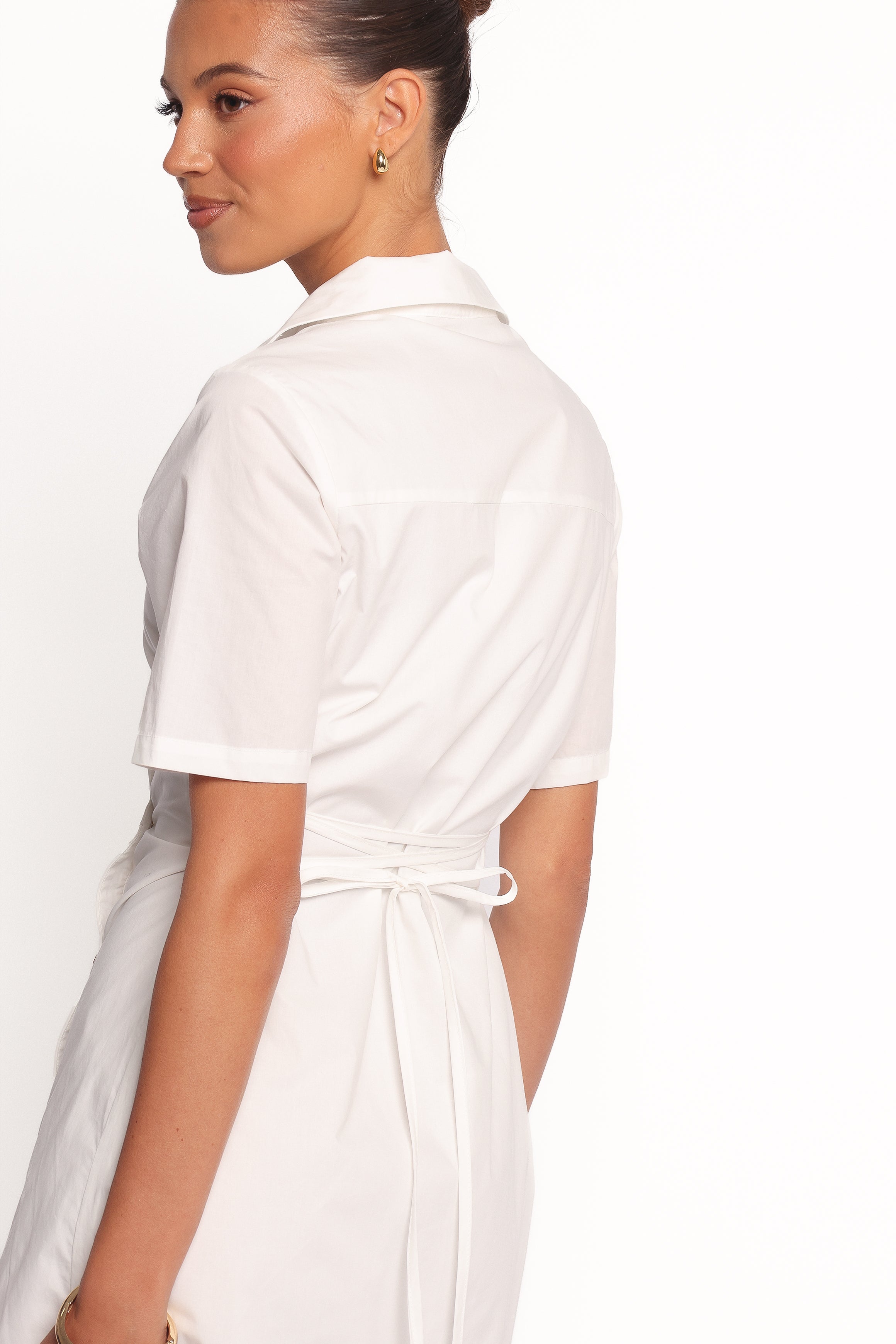 Henderson Mini Dress - White-Ladys Street