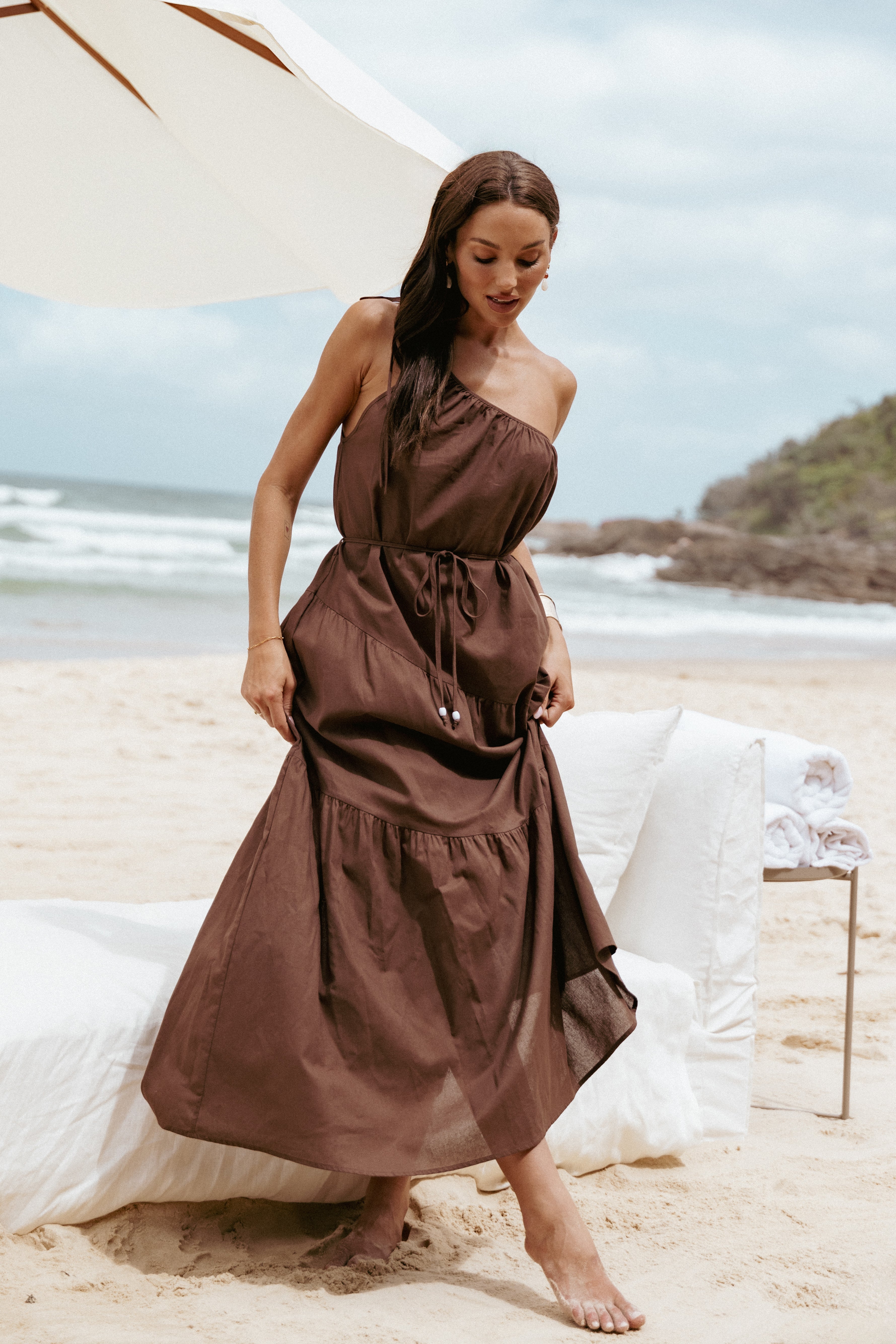 Hilde Maxi Dress - Chocolate-Ladys Street