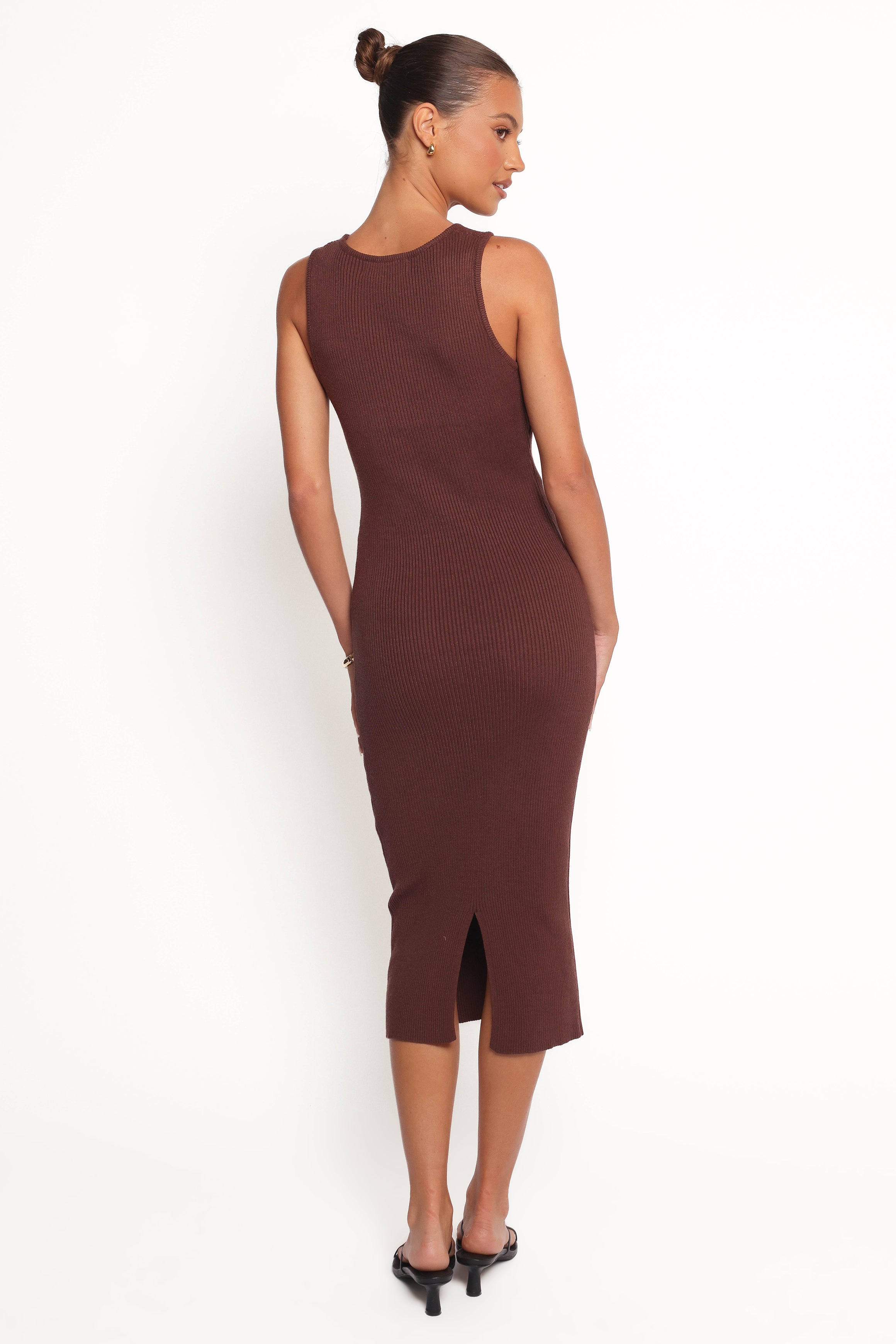 Hollis Midi Dress - Chocolate-Ladys Street