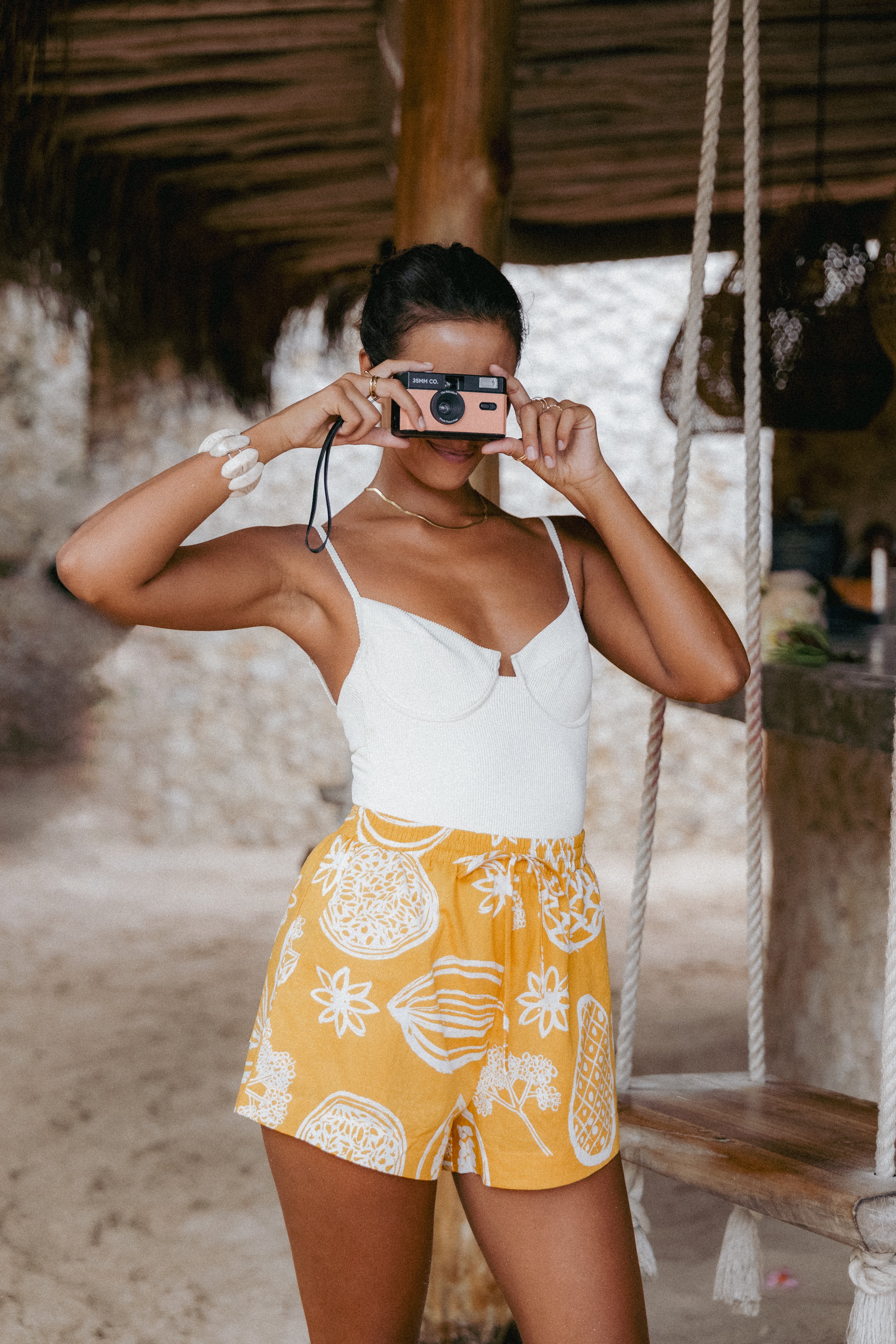 Honey Shorts - Yellow-Ladys Street