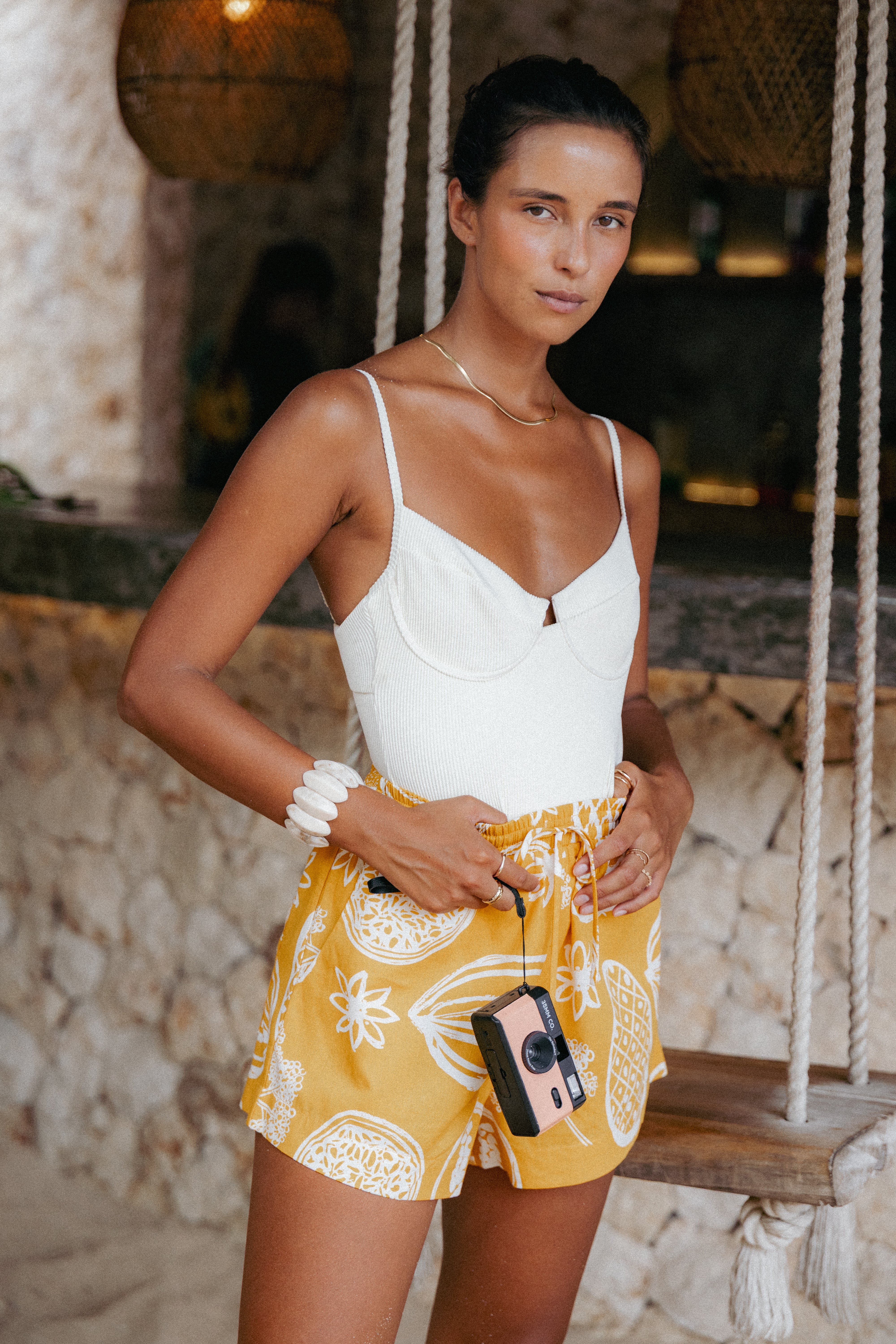 Honey Shorts - Yellow-Ladys Street