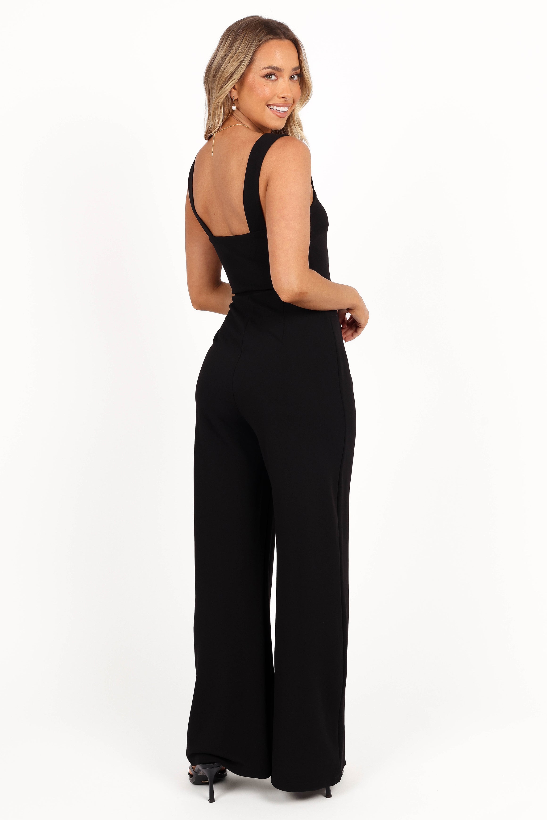 Hyatt Jumpsuit - Black-Ladys Street