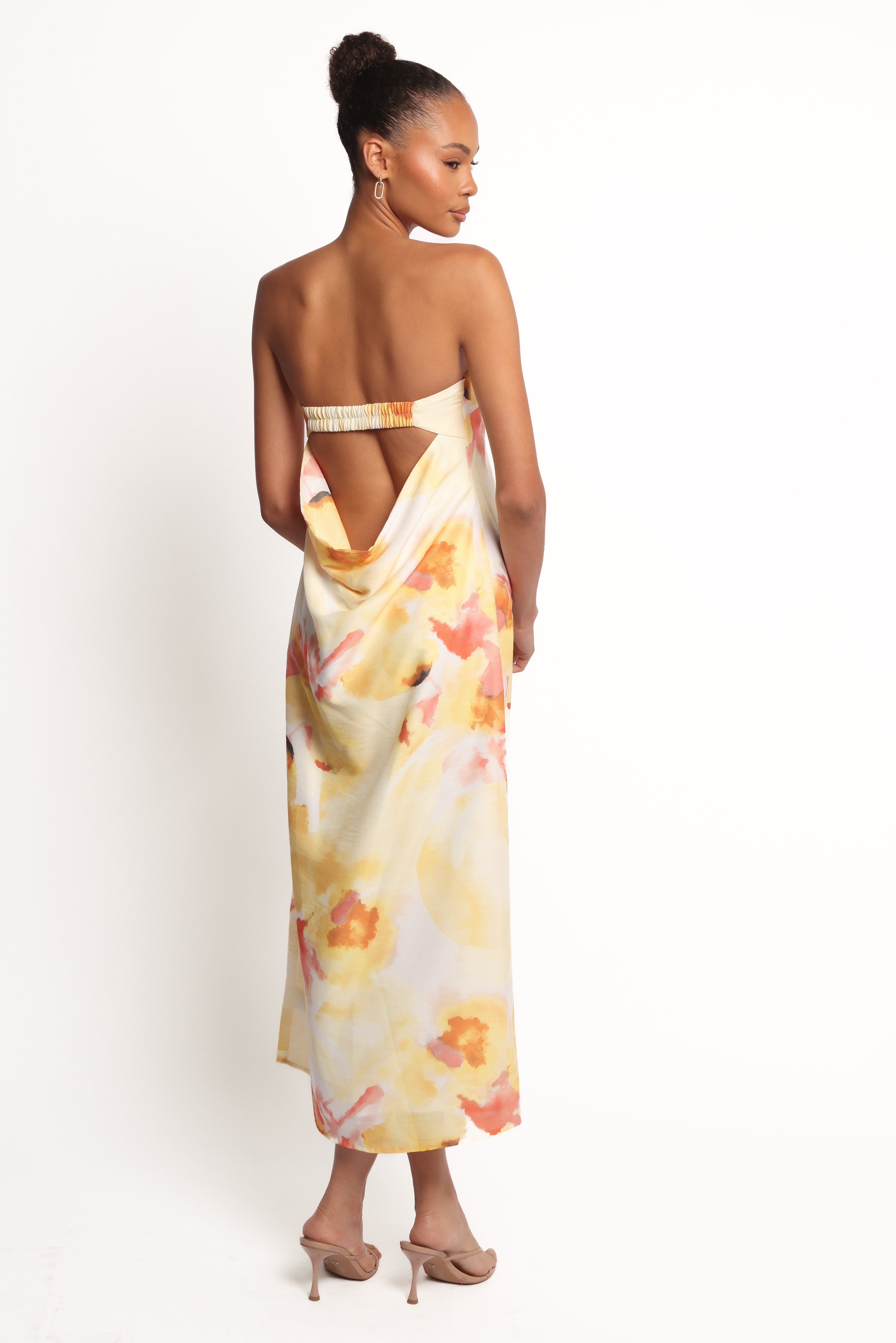 Hydra Maxi Dress - Yellow Floral-Ladys Street