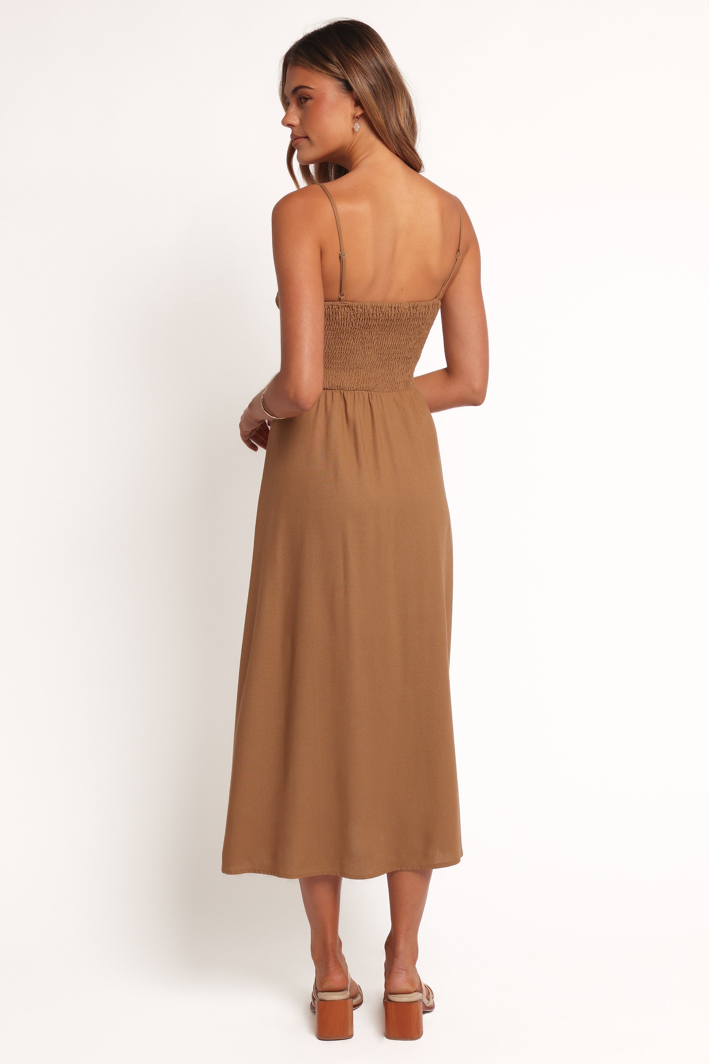 Ida Midi Dress - Golden Palm-Ladys Street