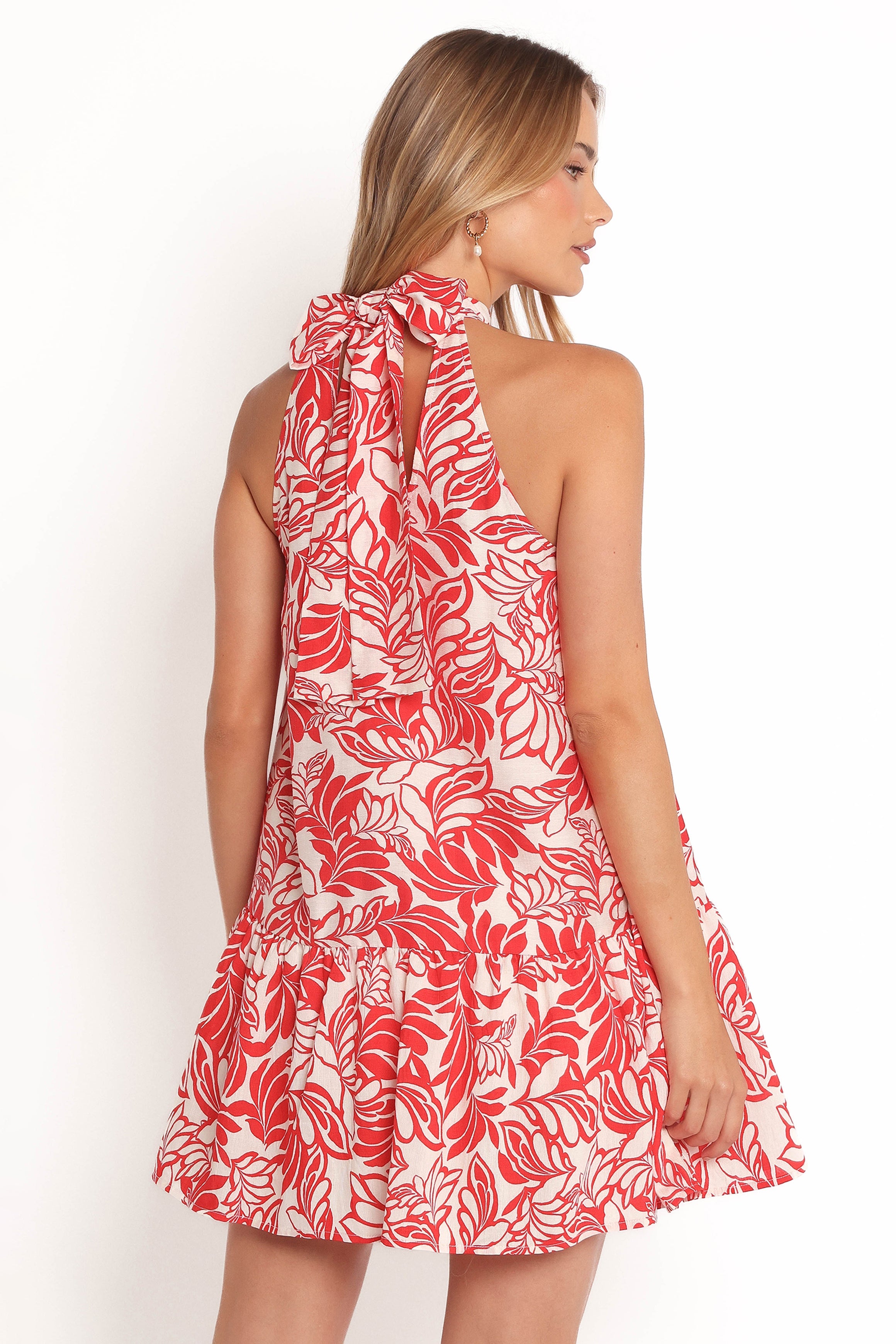 Inara Mini Dress - Red-Ladys Street