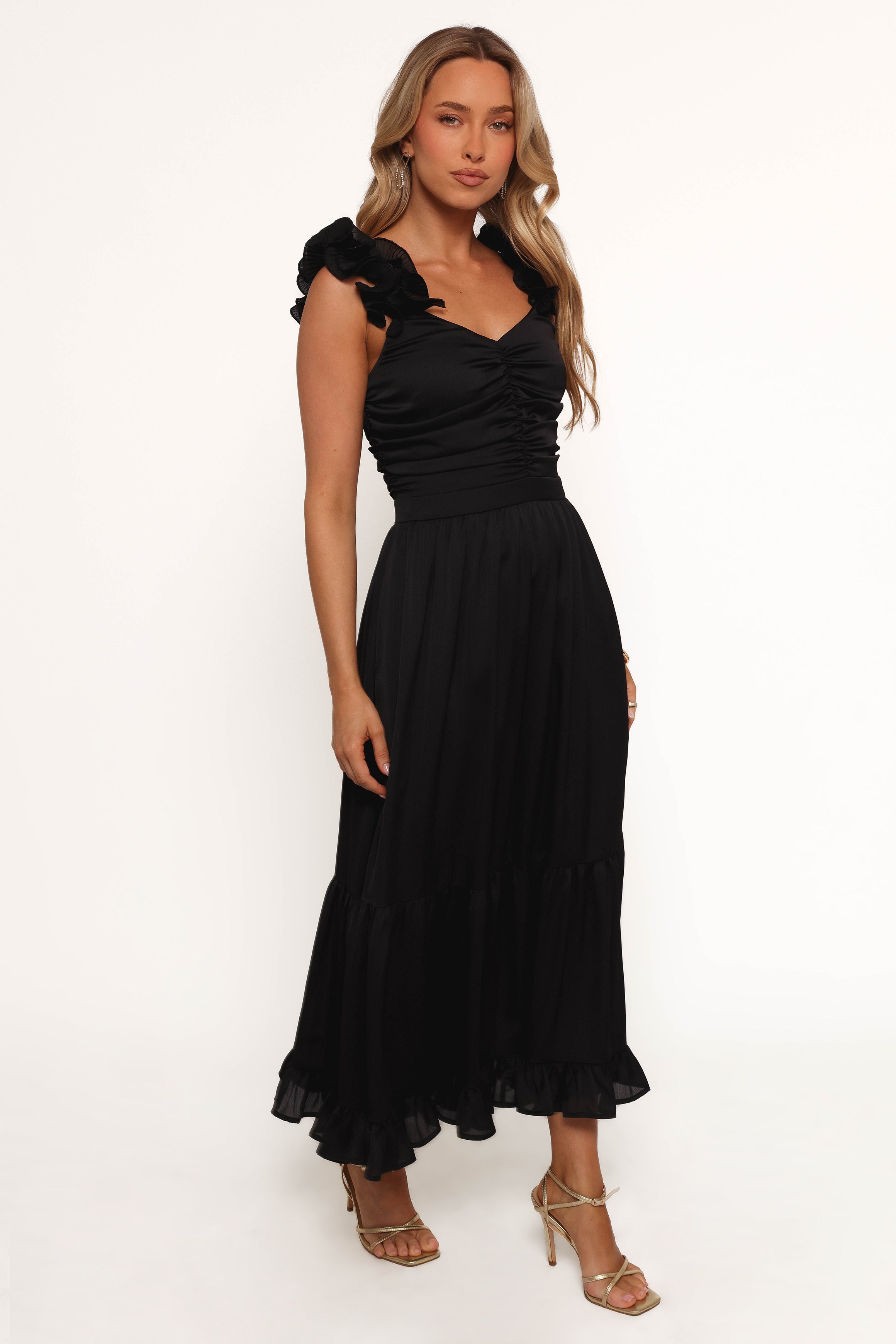 Inca Midi Dress - Black-Ladys Street