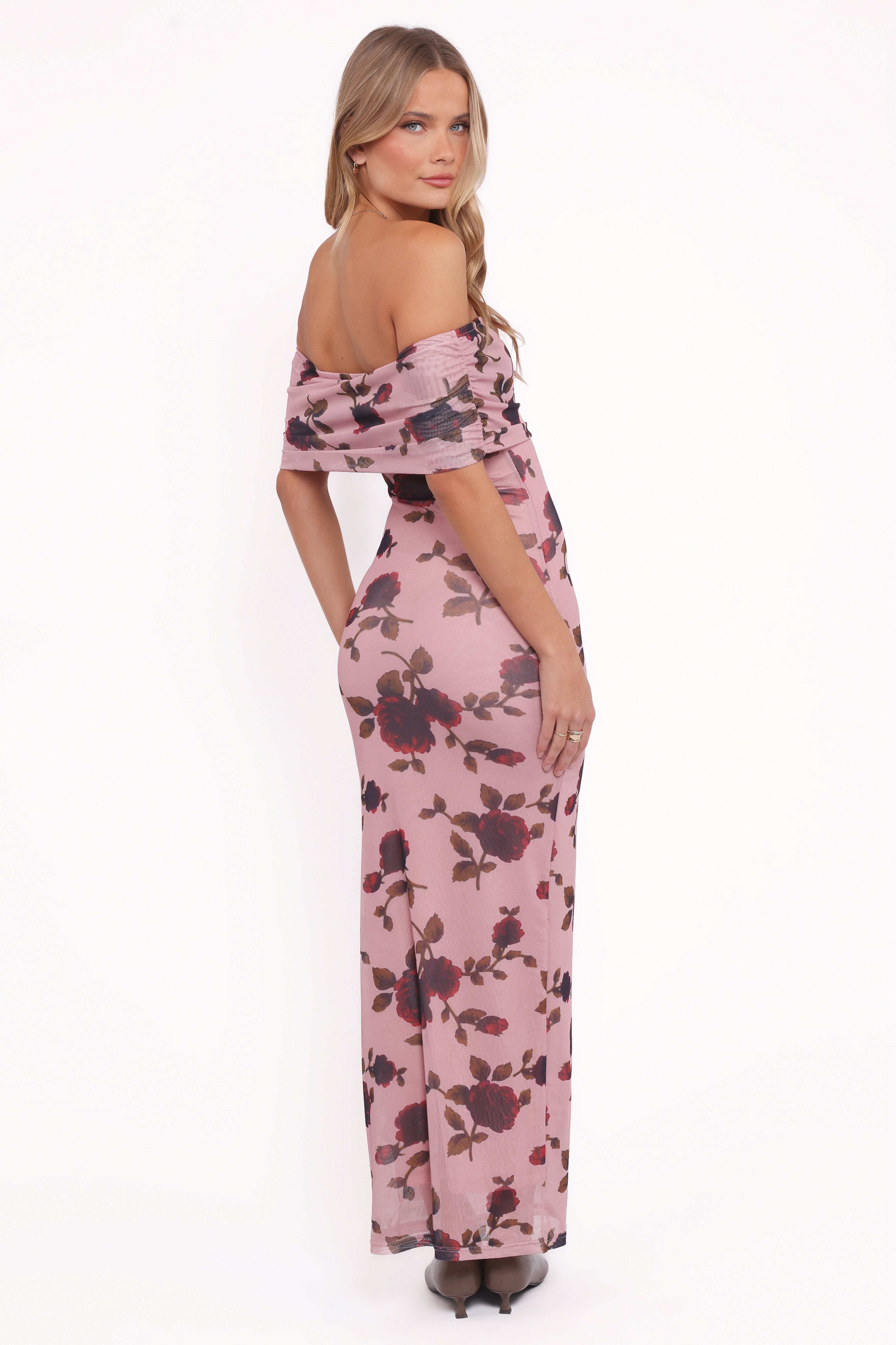 Indya Maxi Dress - Pink Floral-Ladys Street
