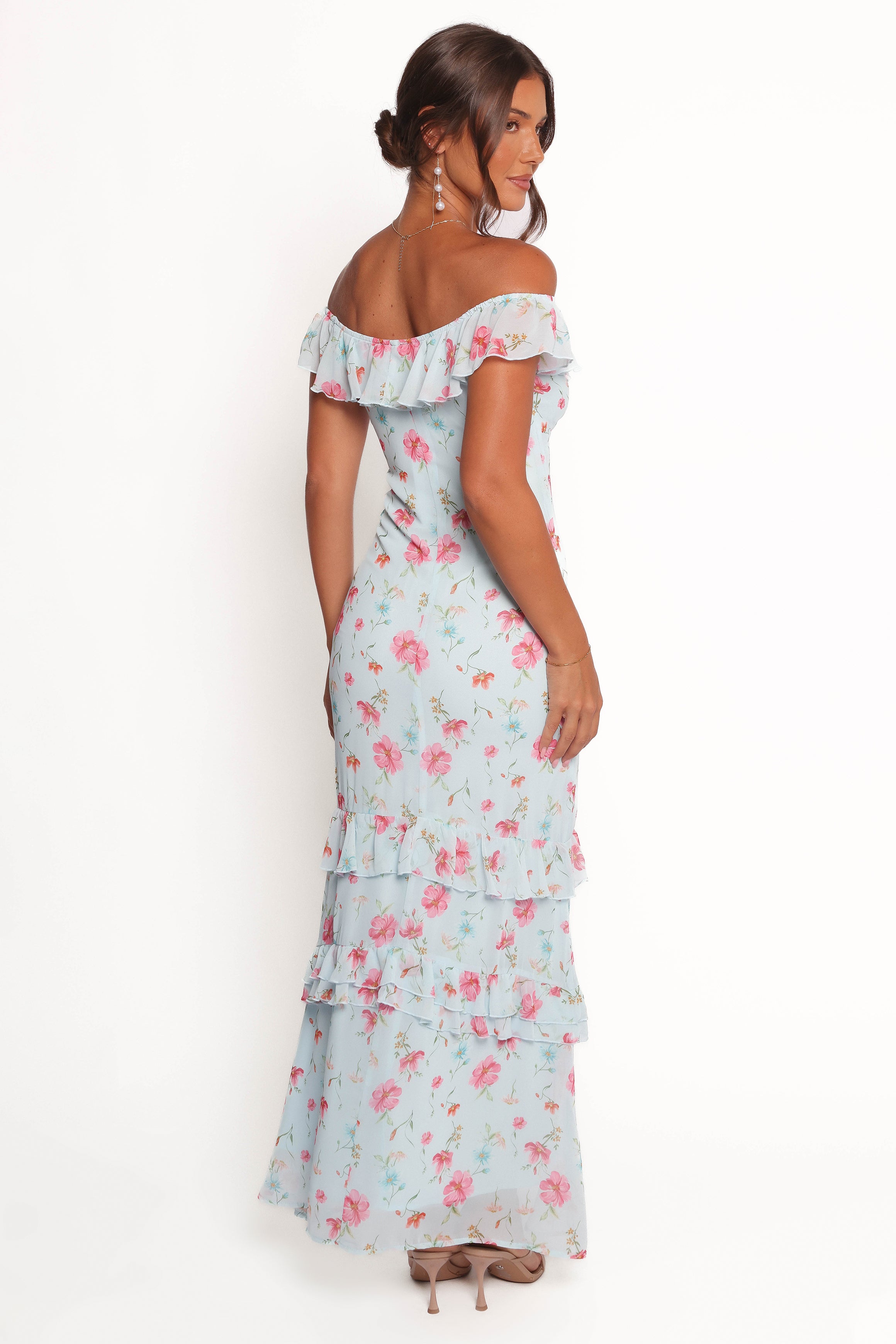 Irelynn Maxi Dress - Blue Floral-Ladys Street