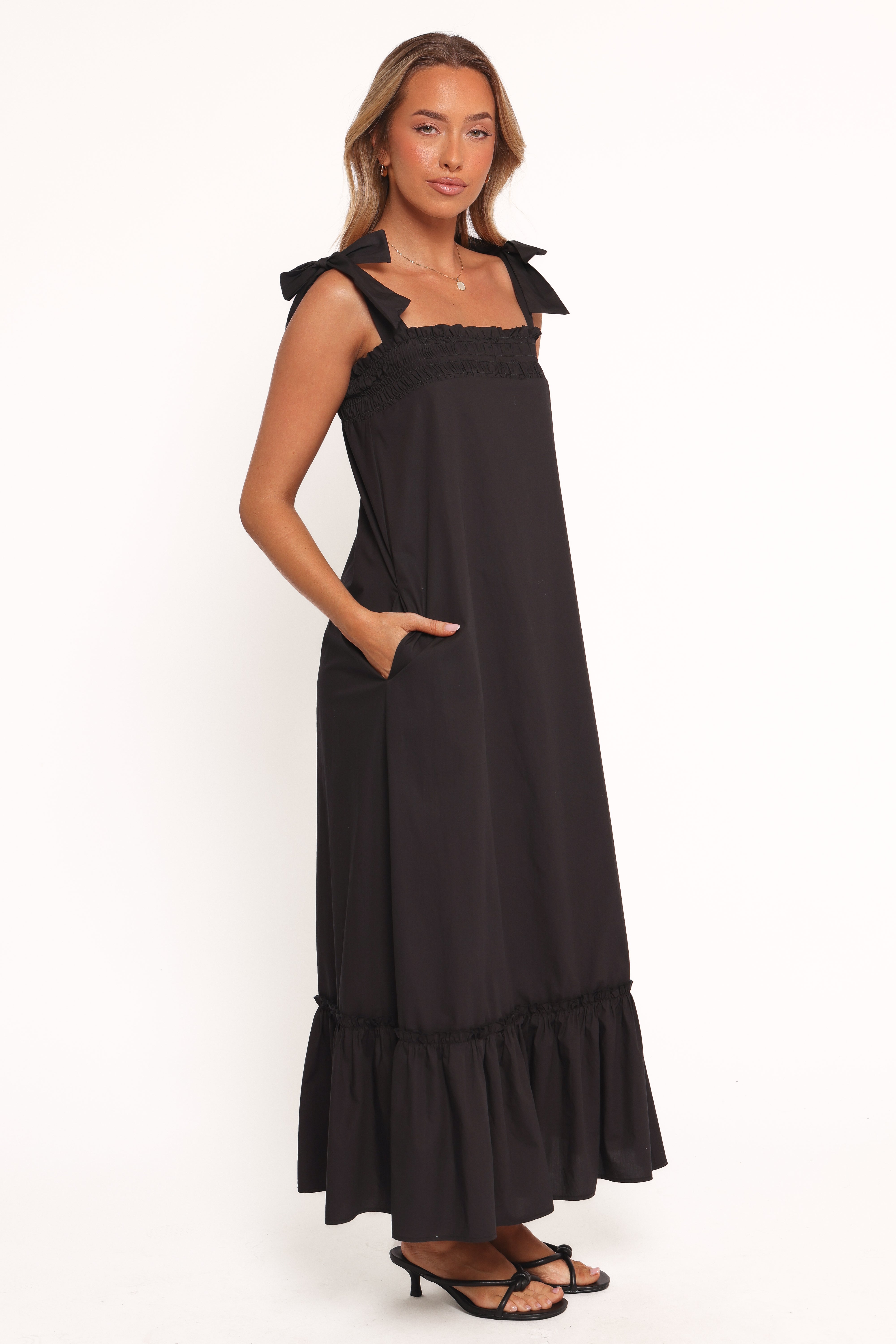 Irina Maxi Dress - Black-Ladys Street