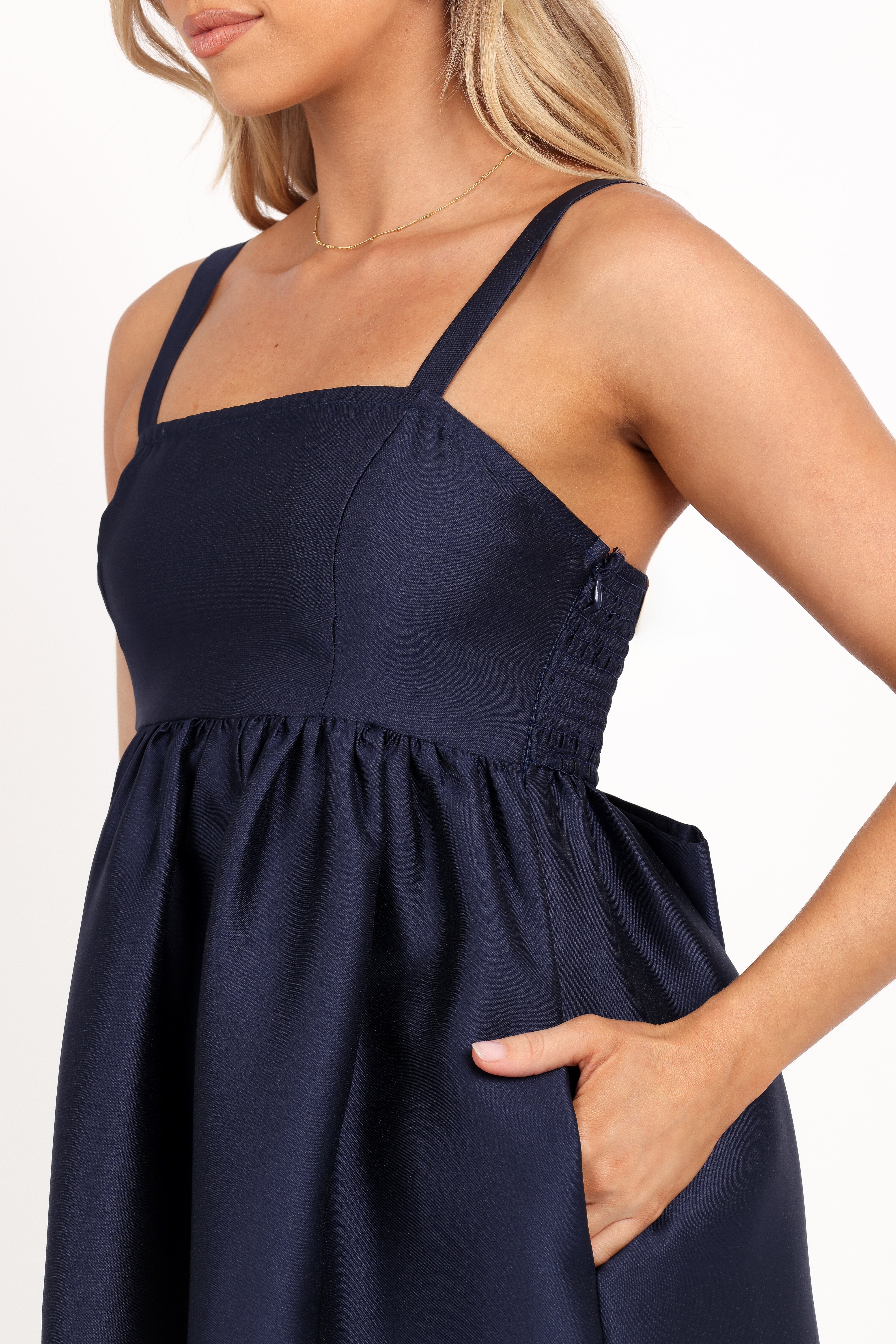 Isla Midi Dress - Navy-Ladys Street
