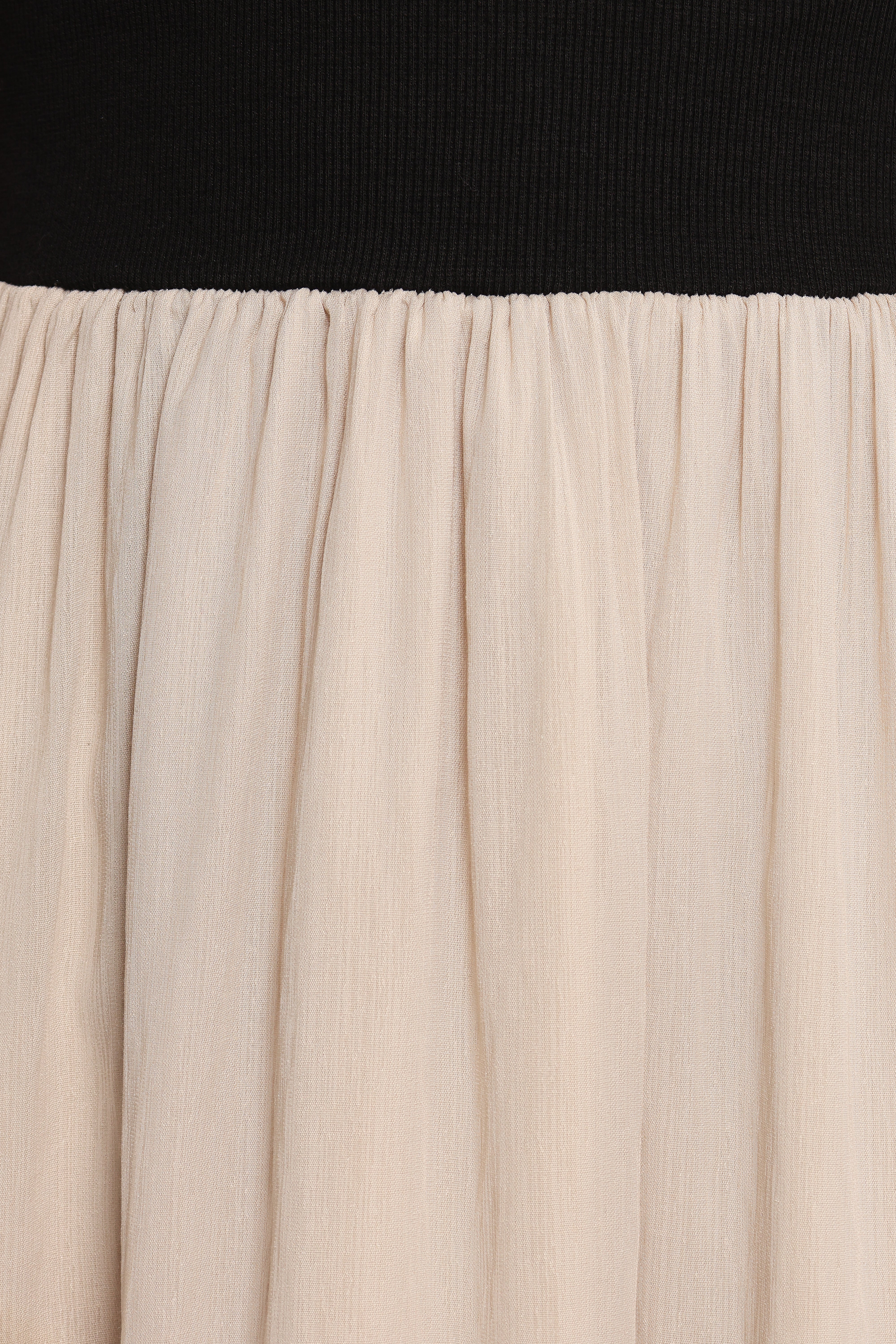 Isolde Midi Dress - Black/Beige-Ladys Street