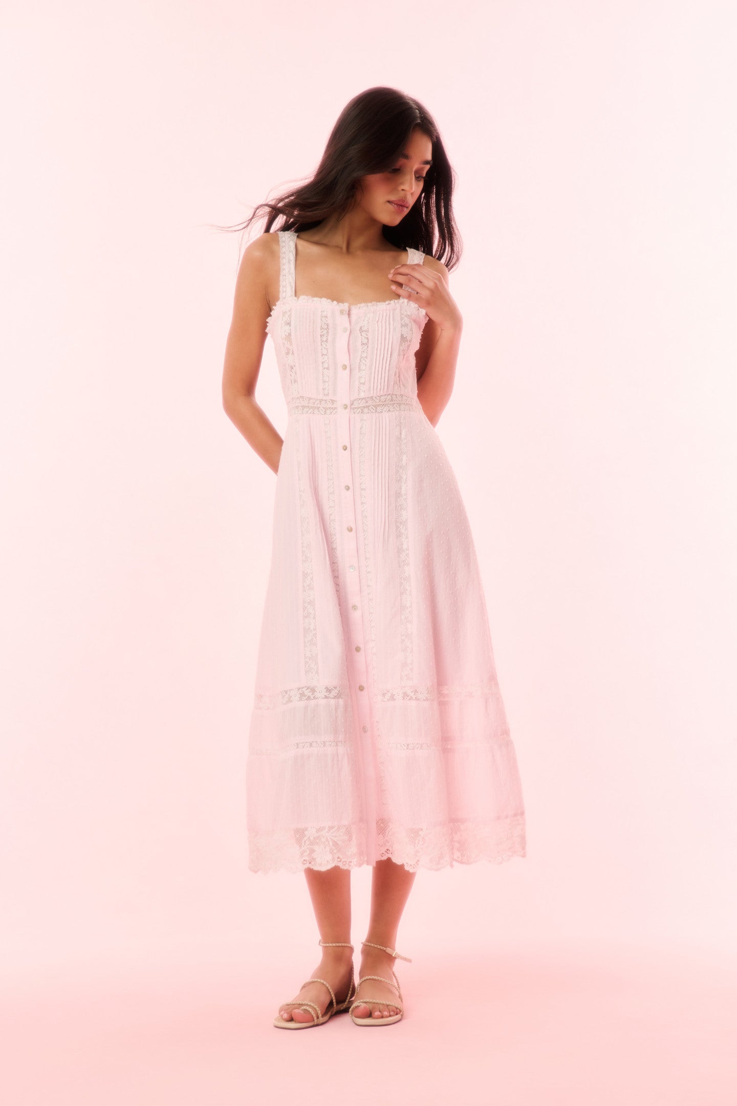 Judalon Cotton Midi Dress-Charming Rule