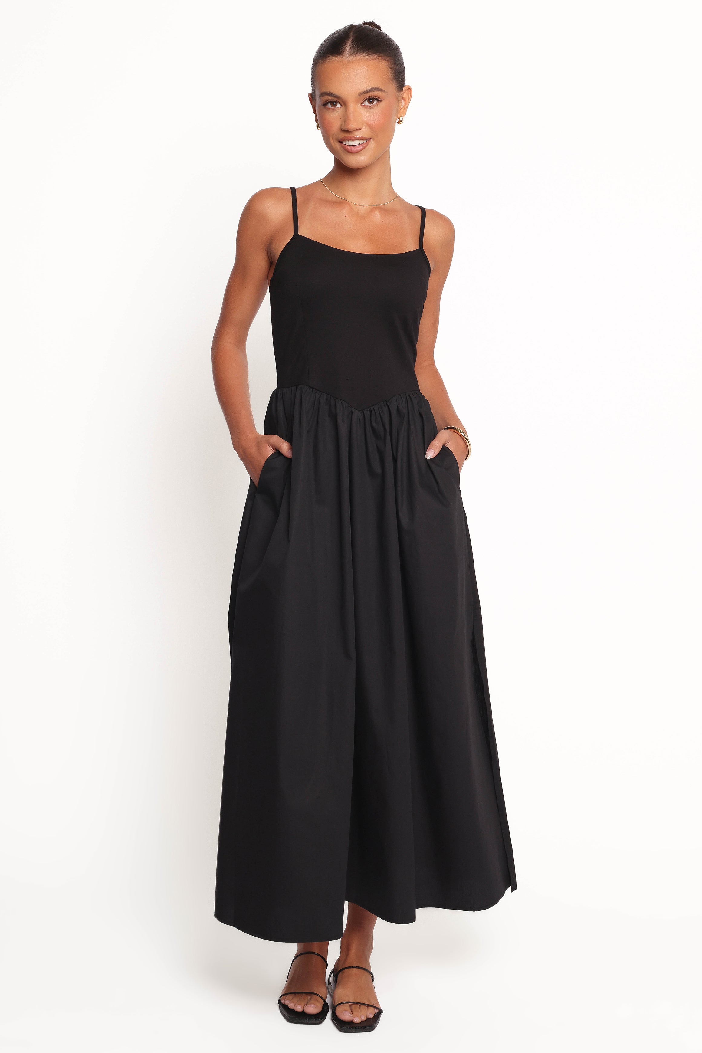Jacinta Maxi Dress - Black-Ladys Street