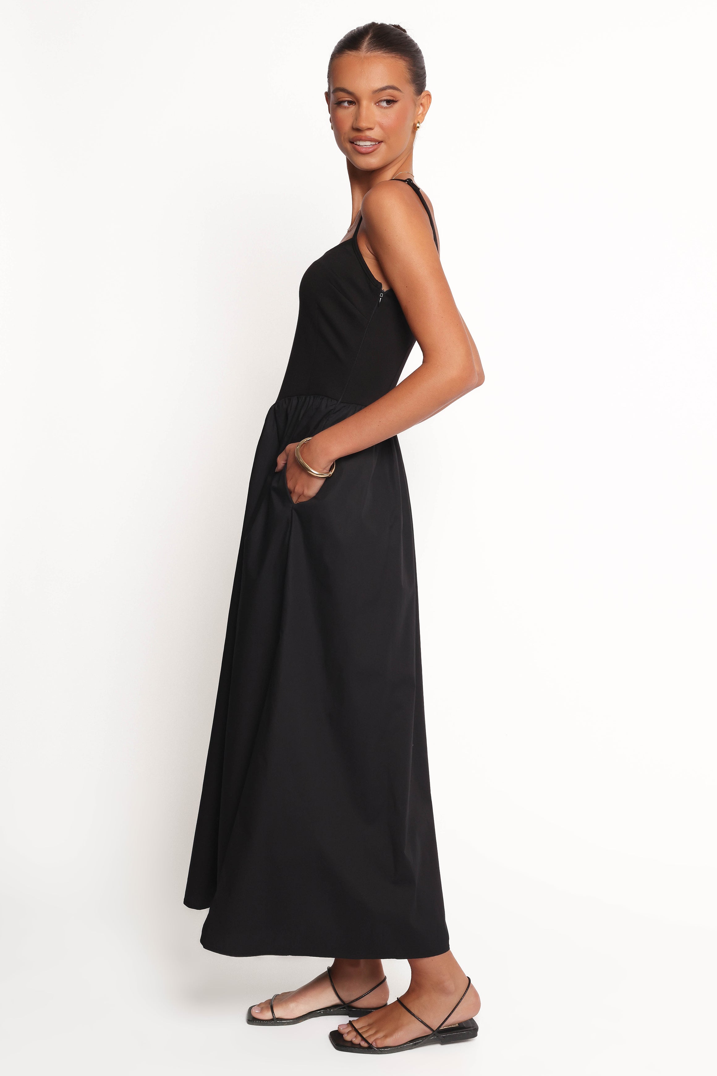 Jacinta Maxi Dress - Black-Ladys Street