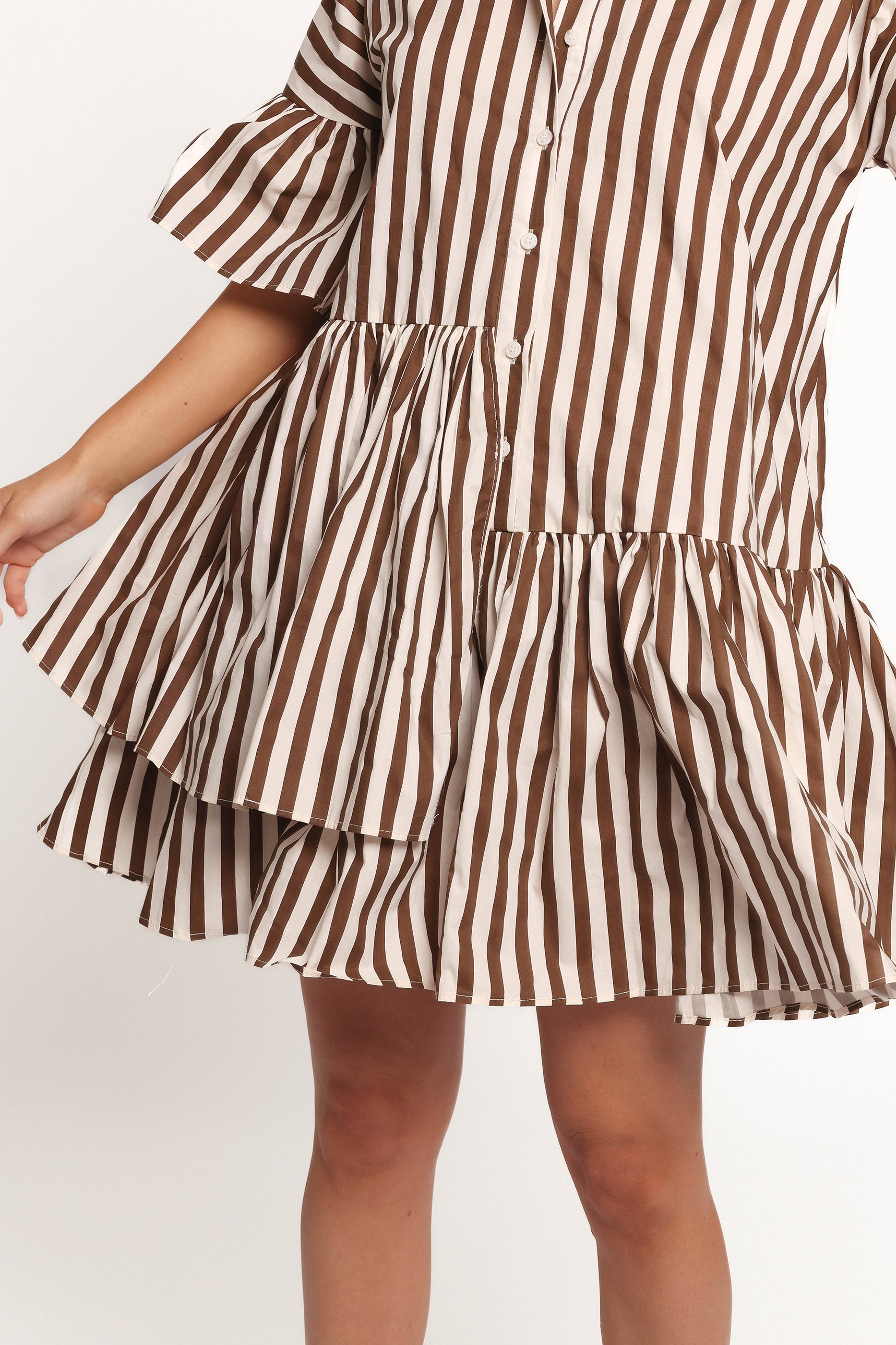 Jacqueline Mini Dress - Chocolate-Ladys Street
