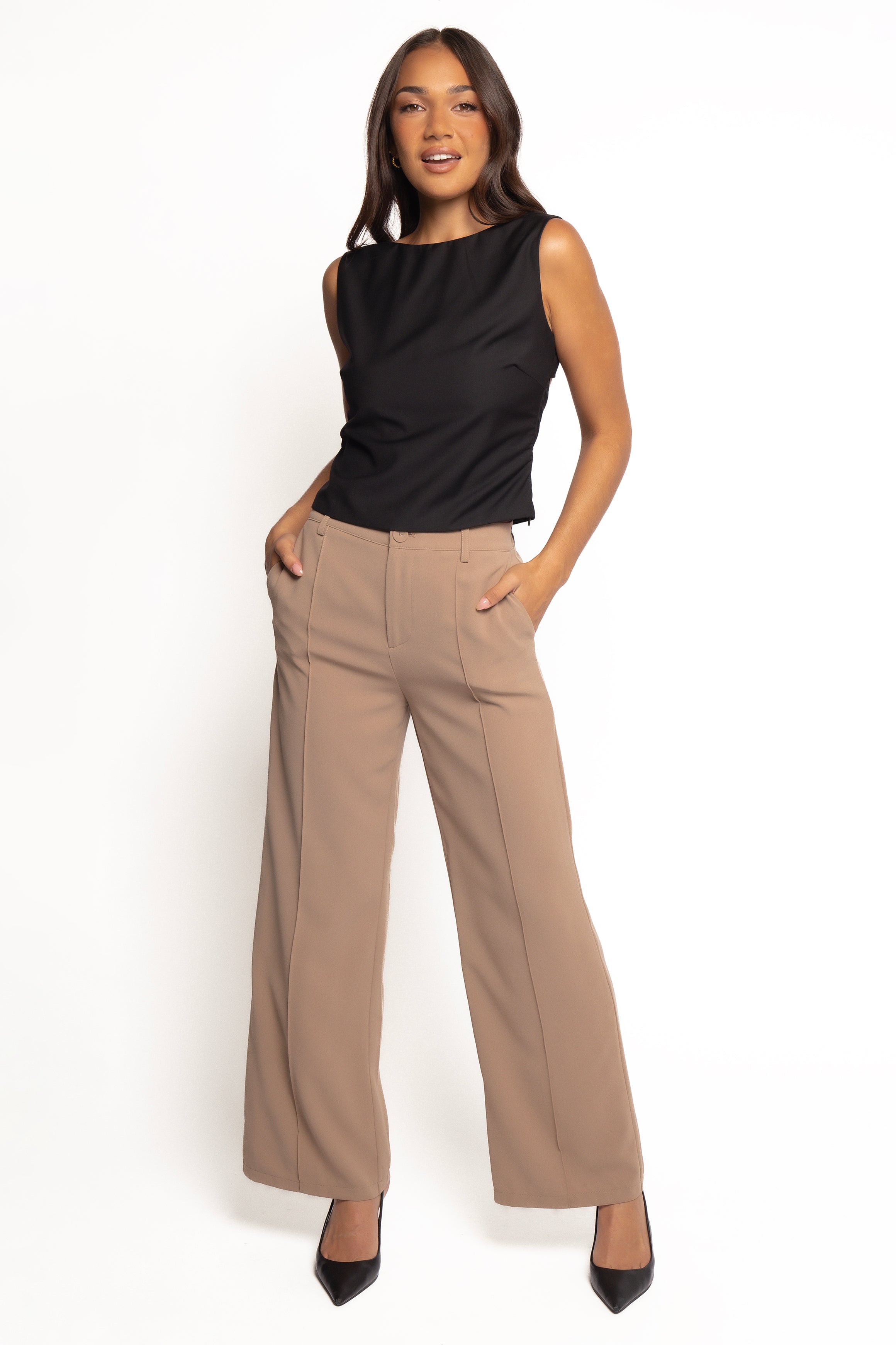 Janaina Open Back Top - Black-Ladys Street