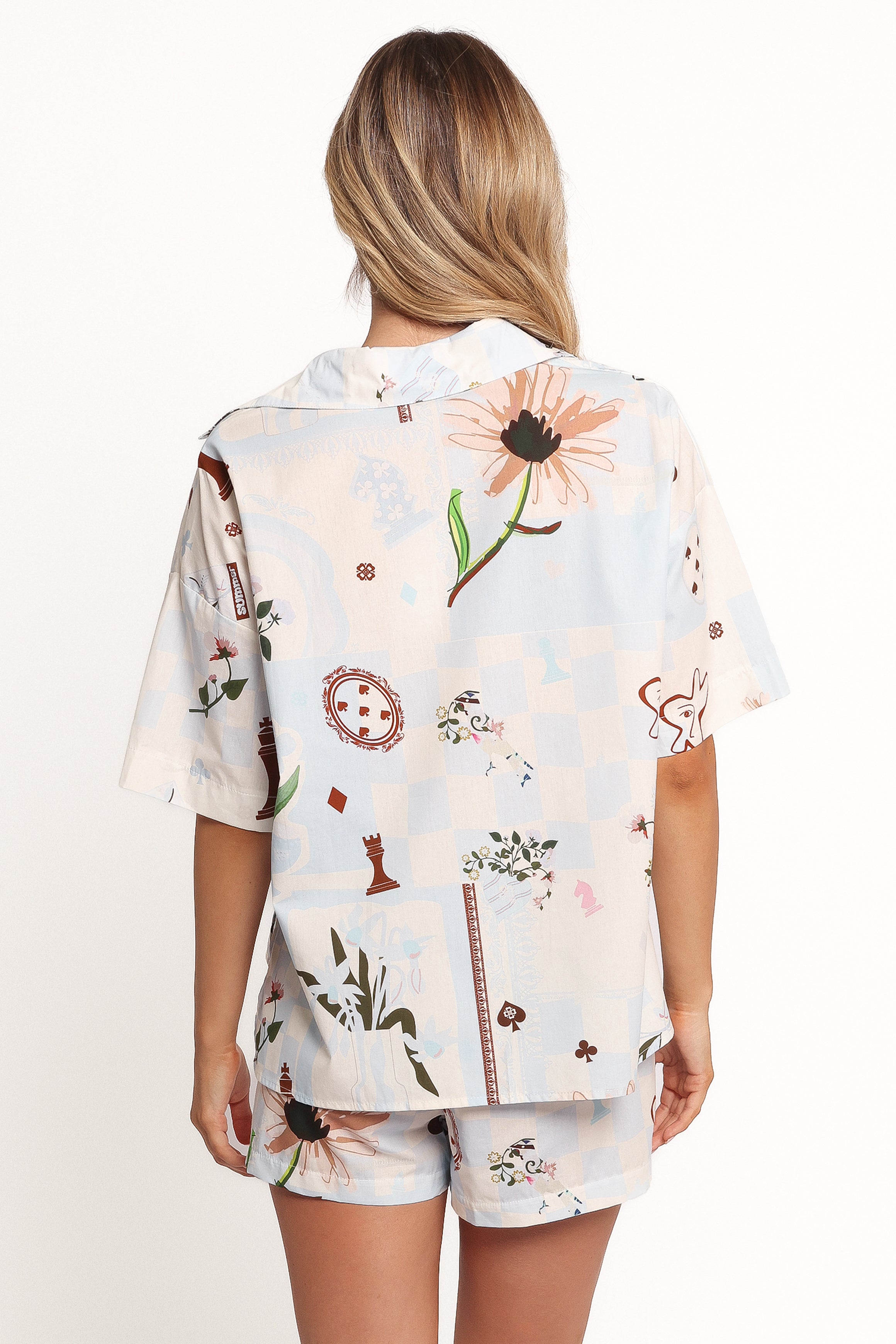 Jaymes Shirt - Blue Floral-Ladys Street