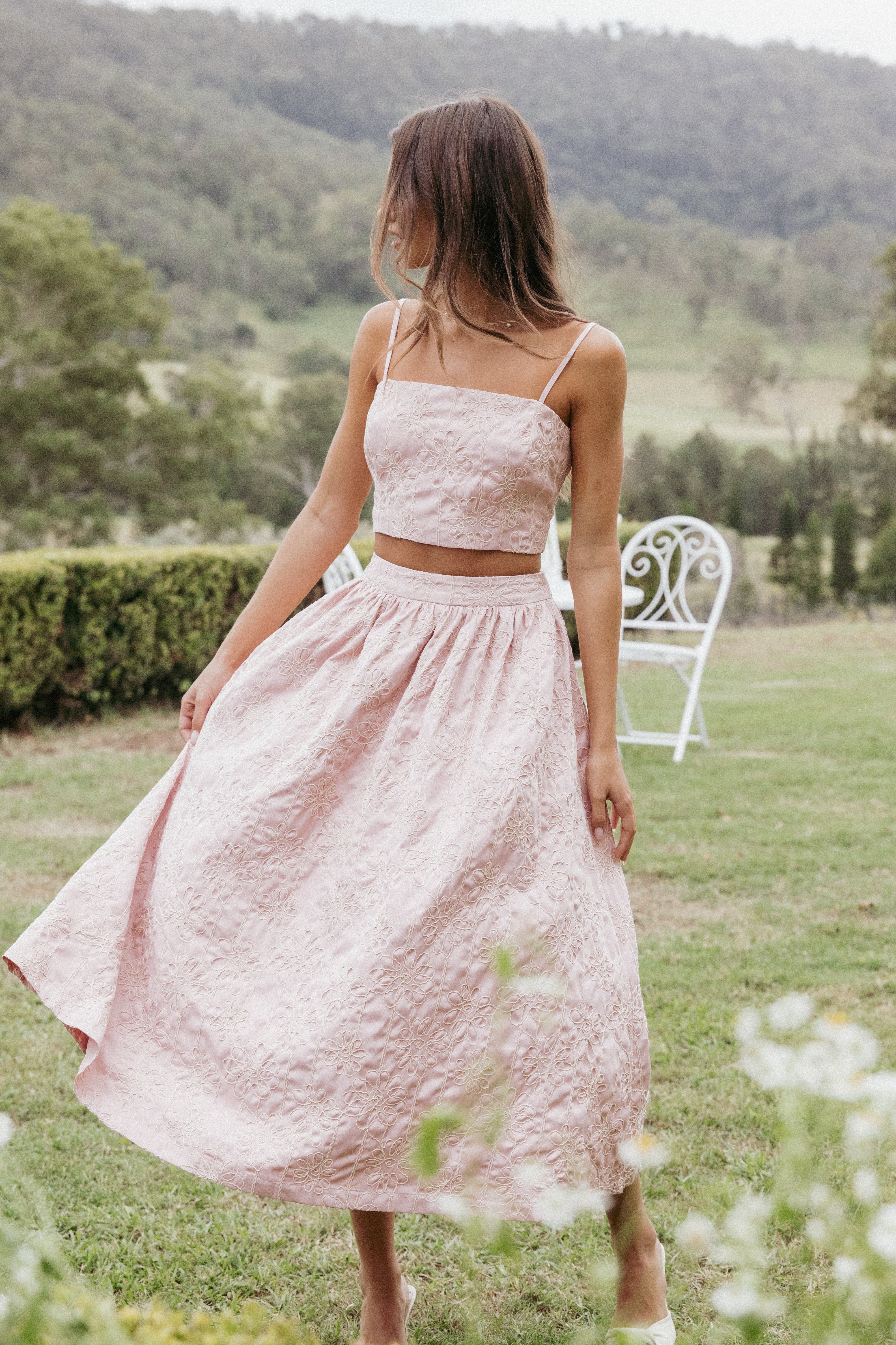 Jazara Skirt Set - Pink-Ladys Street