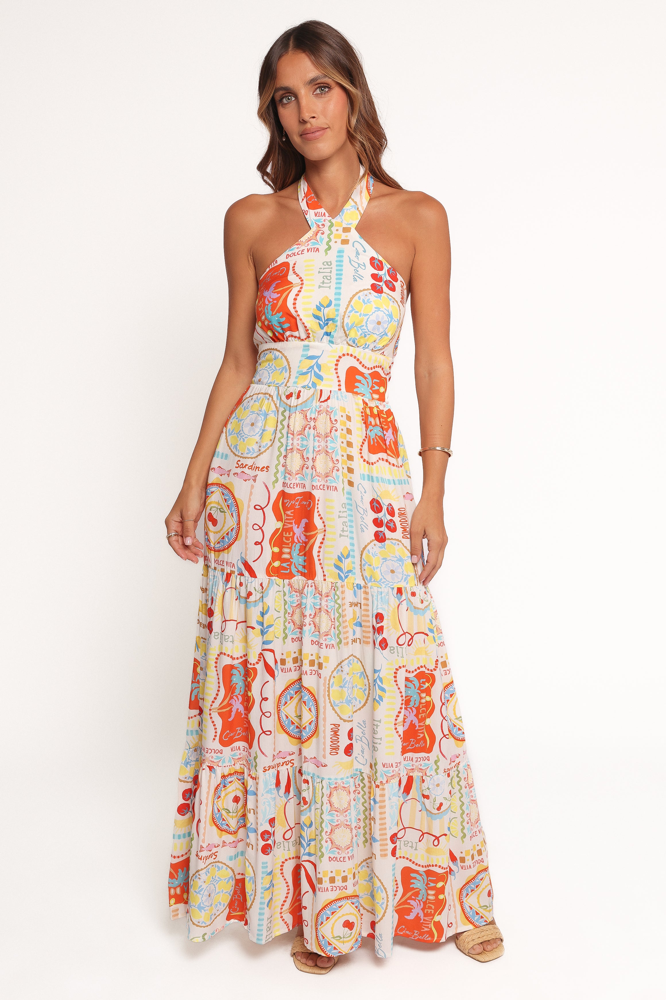 Jelena Maxi Dress - Aelia Print-Ladys Street
