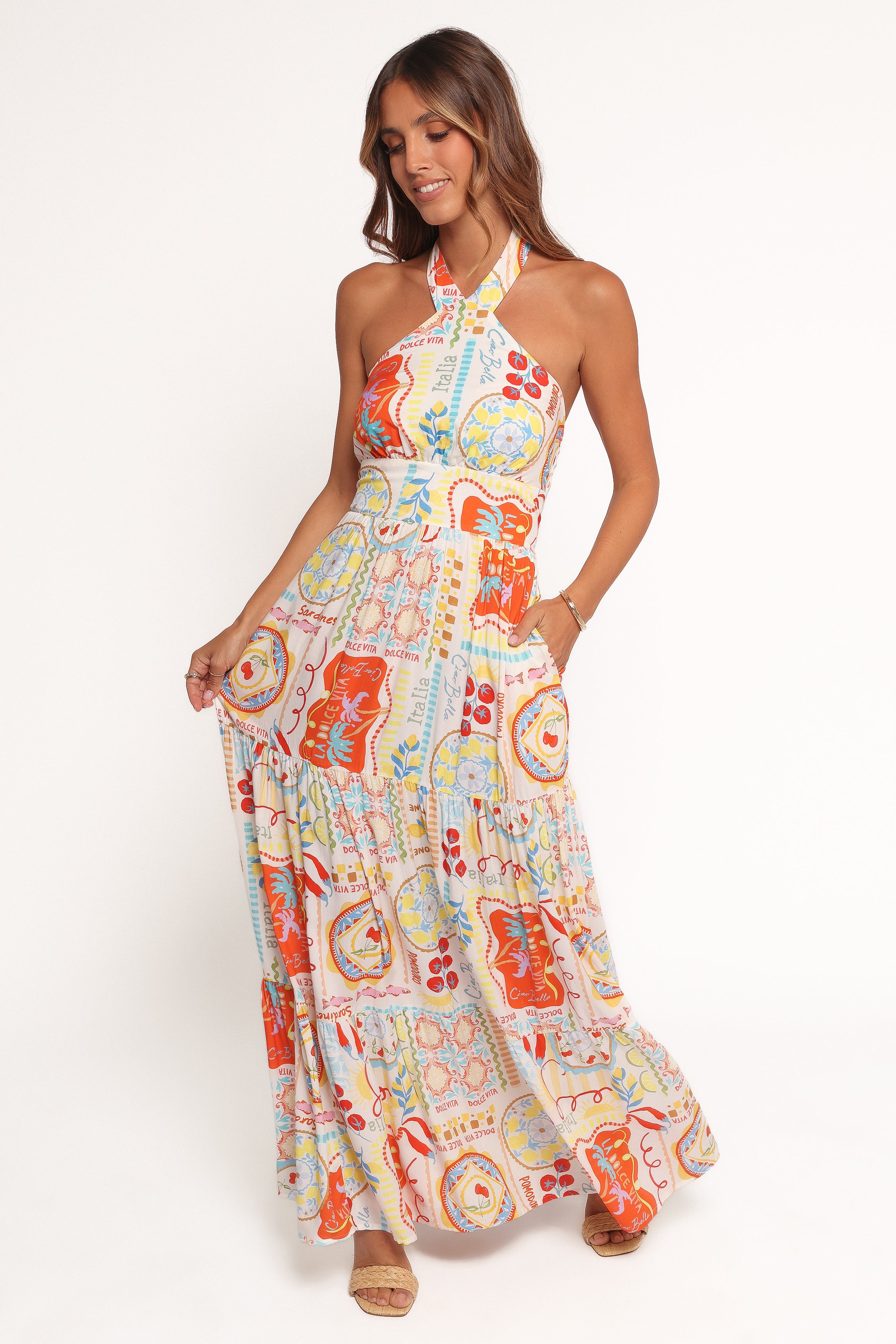 Jelena Maxi Dress - Aelia Print-Ladys Street