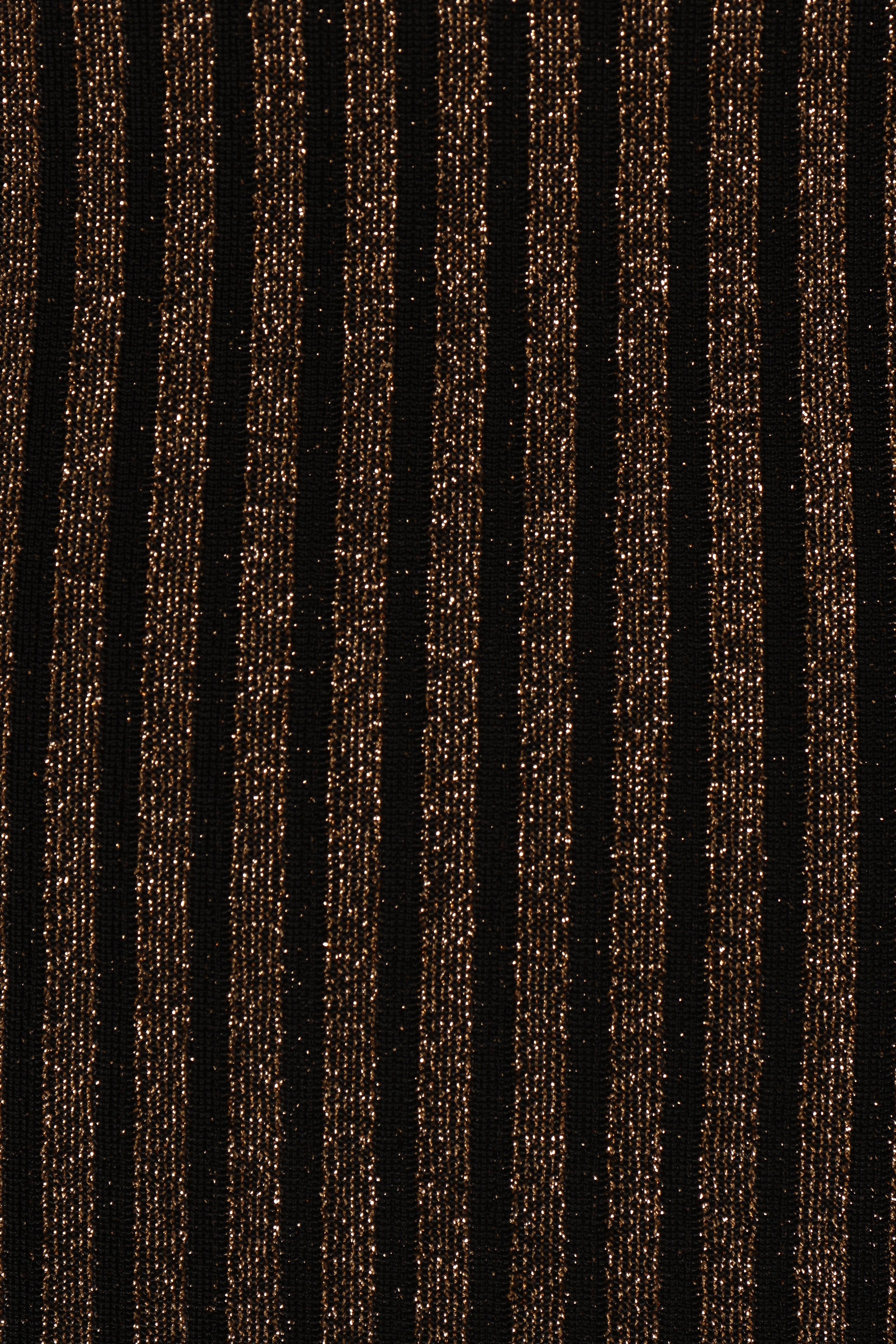 Jemma Midi Dress - Black/Gold-Ladys Street