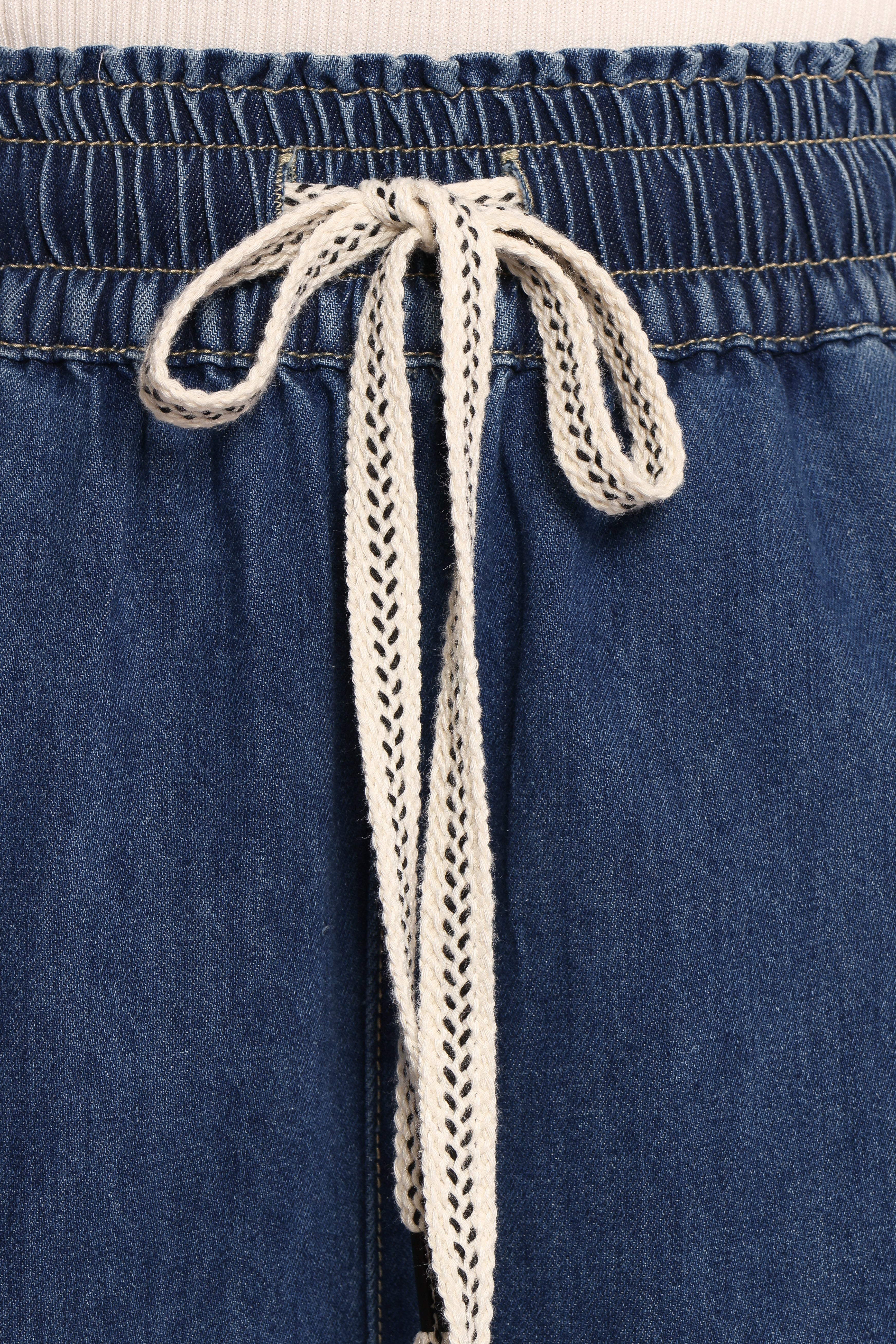 Jenni Wide Leg Pant - Denim-Ladys Street