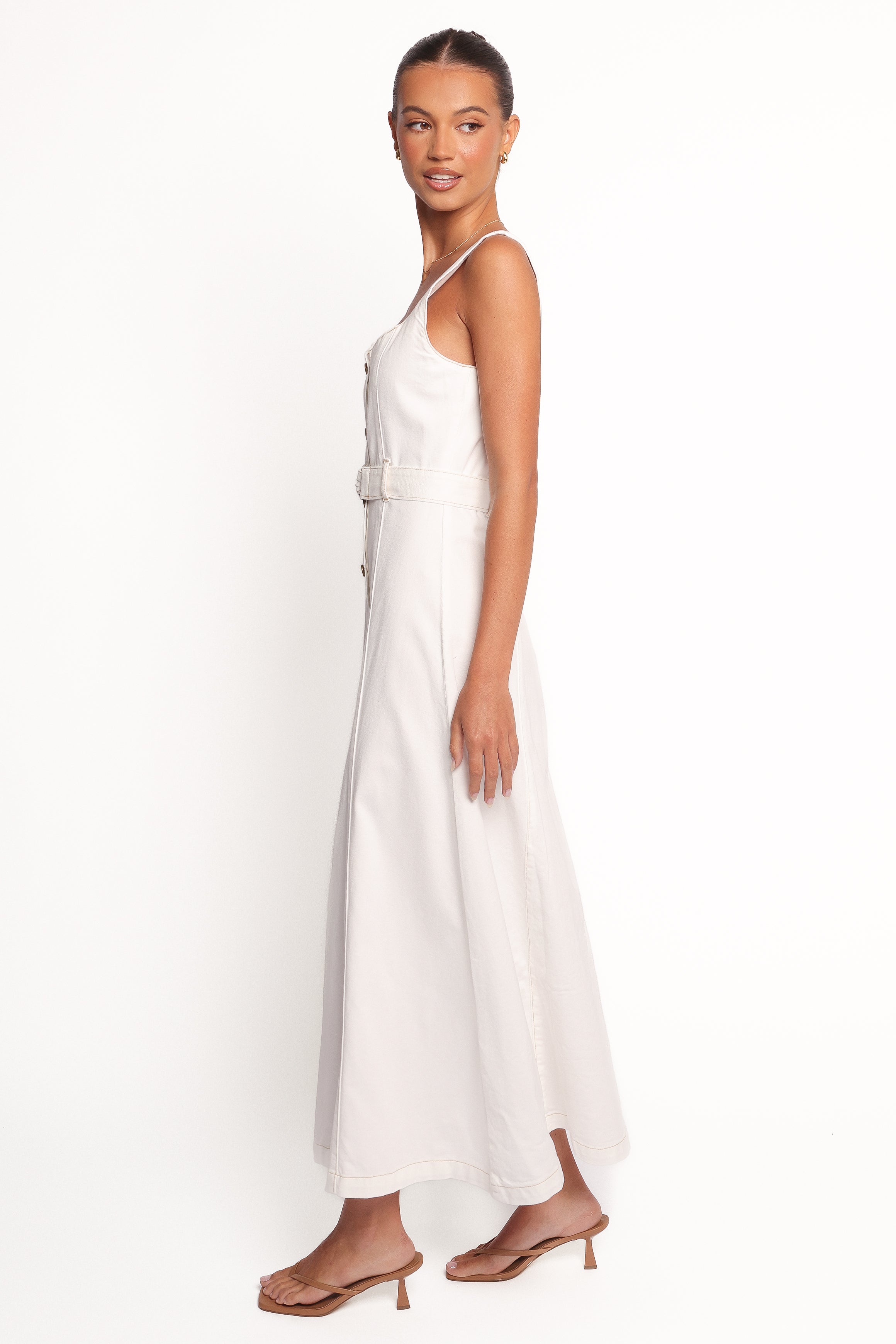 Jennings Midi Dress - White-Ladys Street