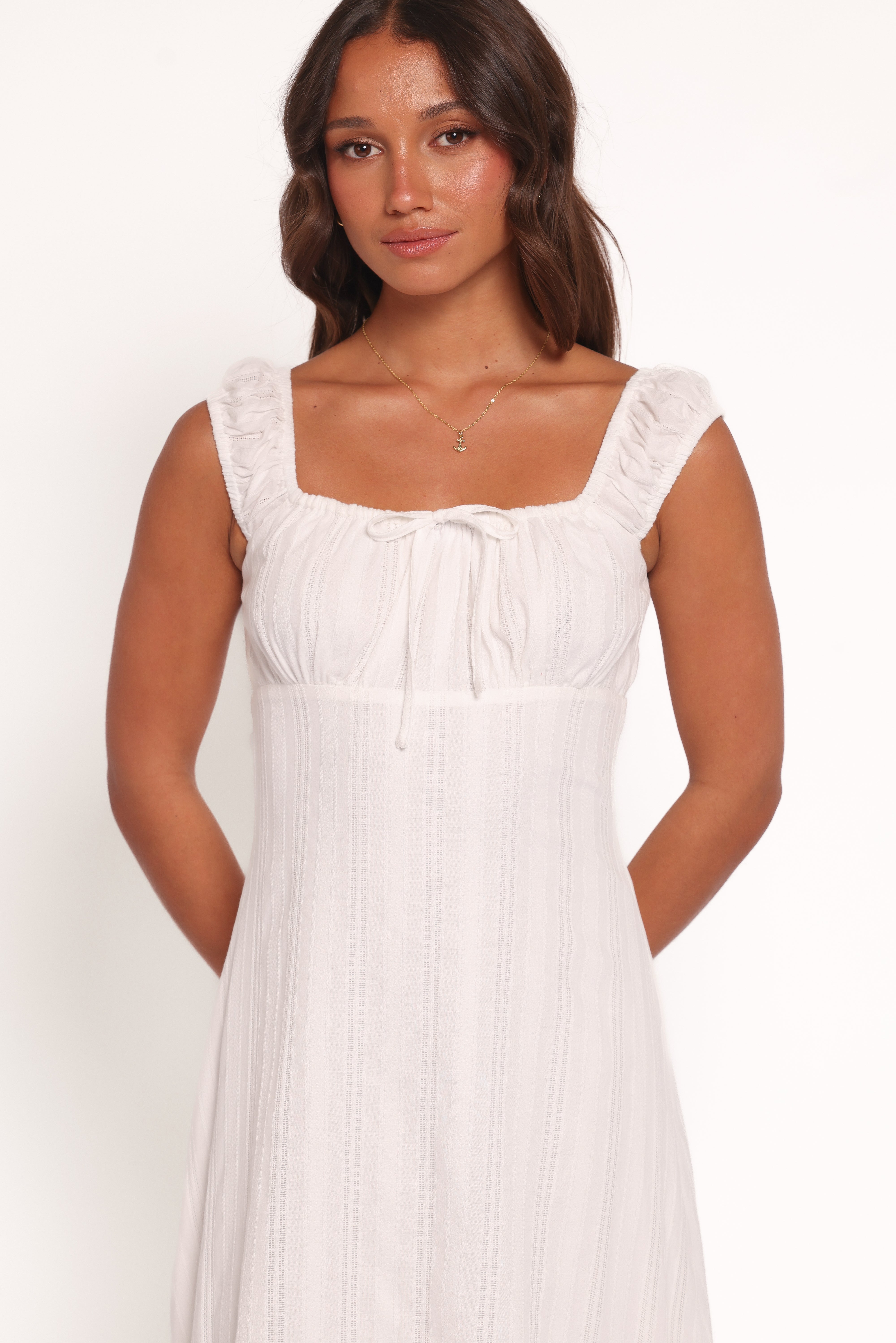 Jessalyn Maxi Dress - White-Ladys Street
