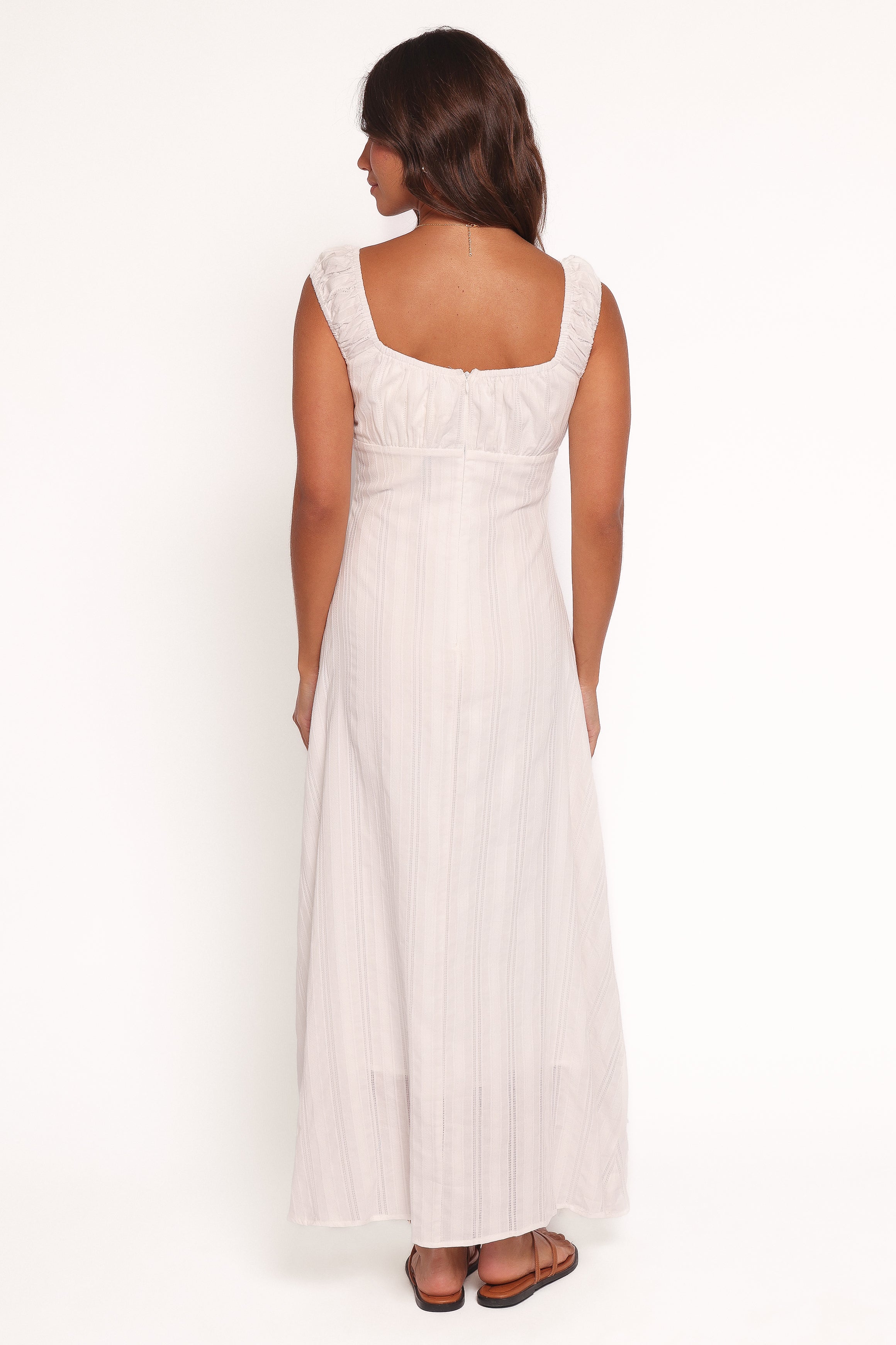 Jessalyn Maxi Dress - White-Ladys Street