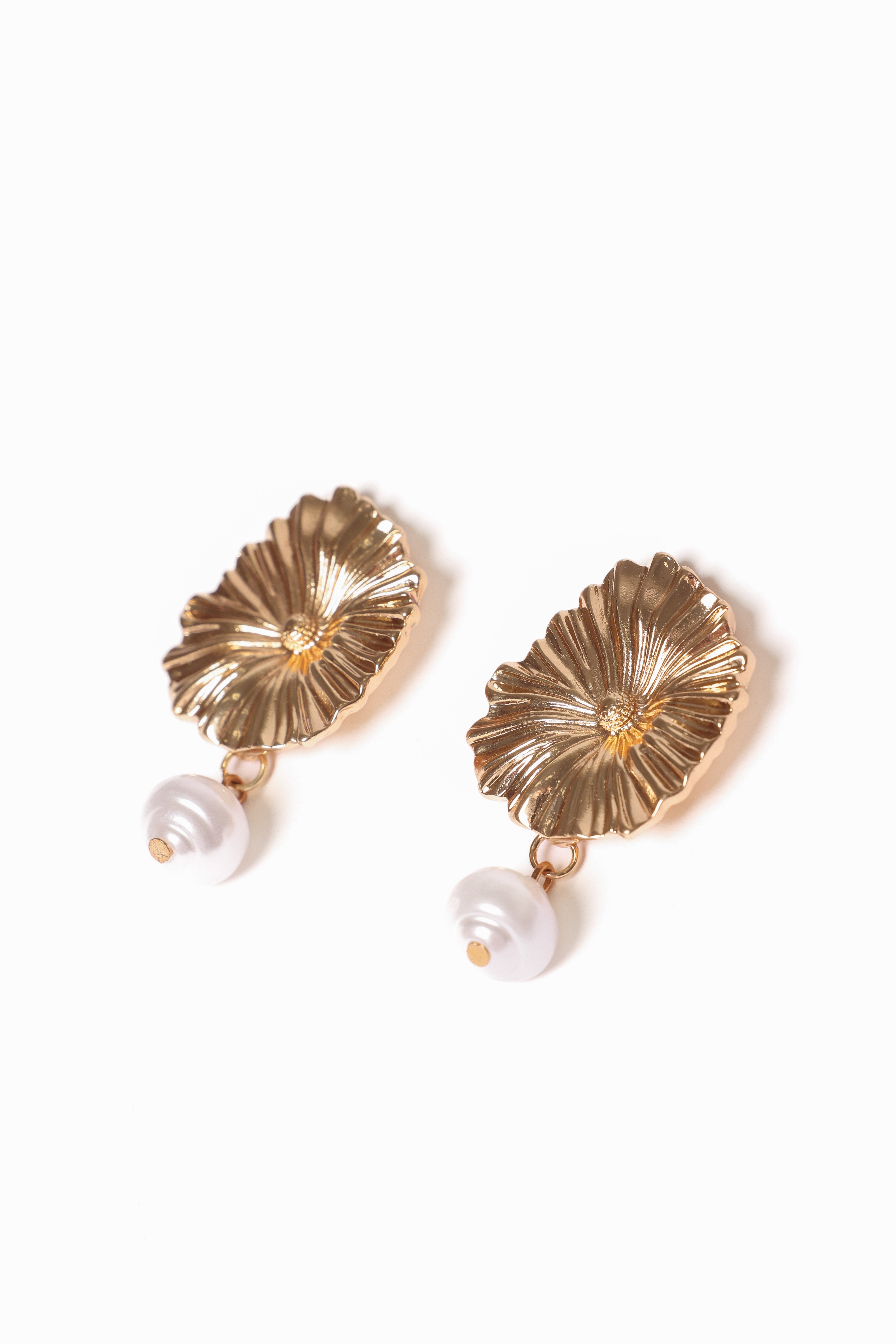 Jett Earrings - Gold/Pearl-Ladys Street