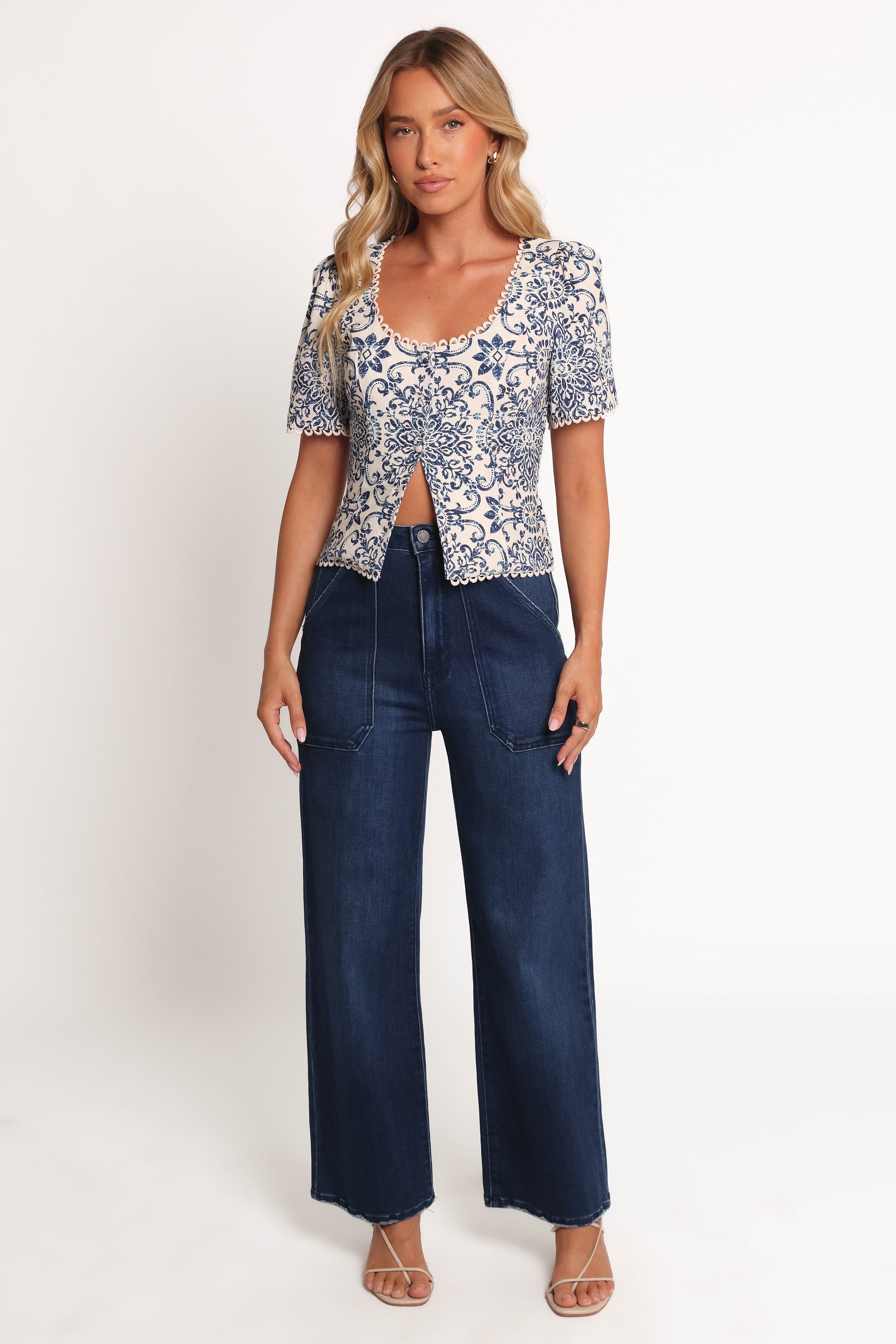 Jett Top - Azalea Mosaic-Ladys Street