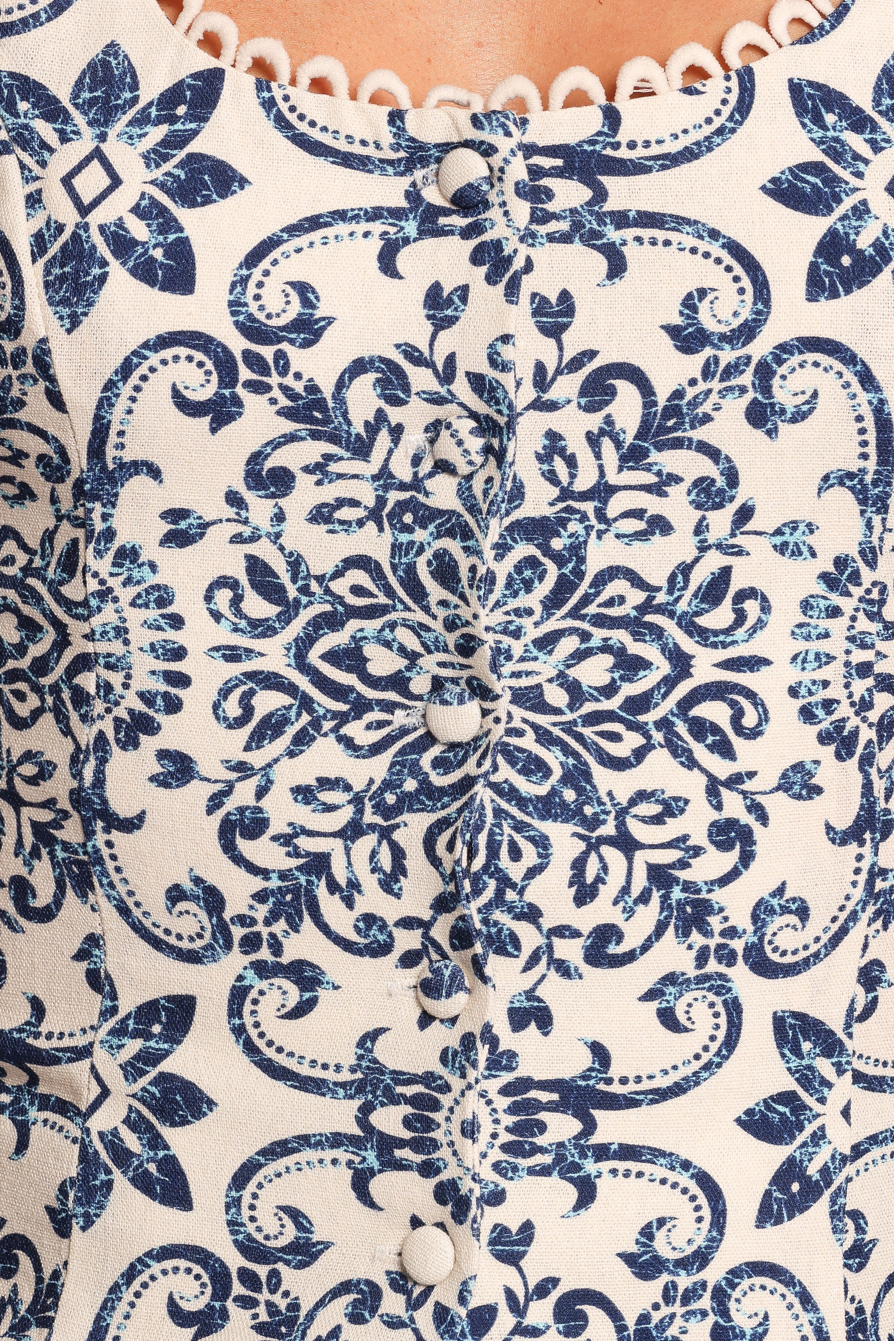 Jett Top - Azalea Mosaic-Ladys Street