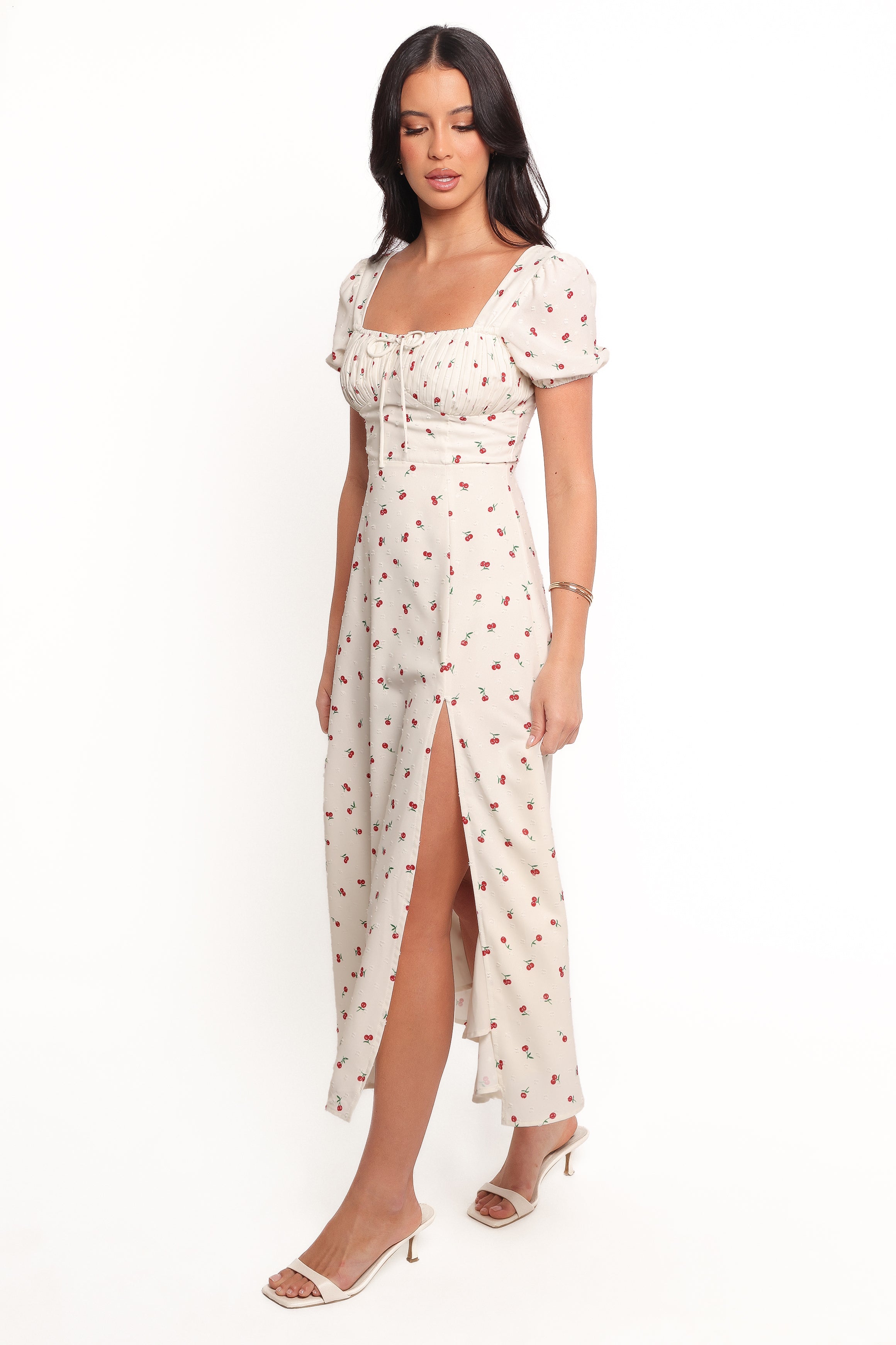 Jill Midi Dress - Cherry Print-Ladys Street