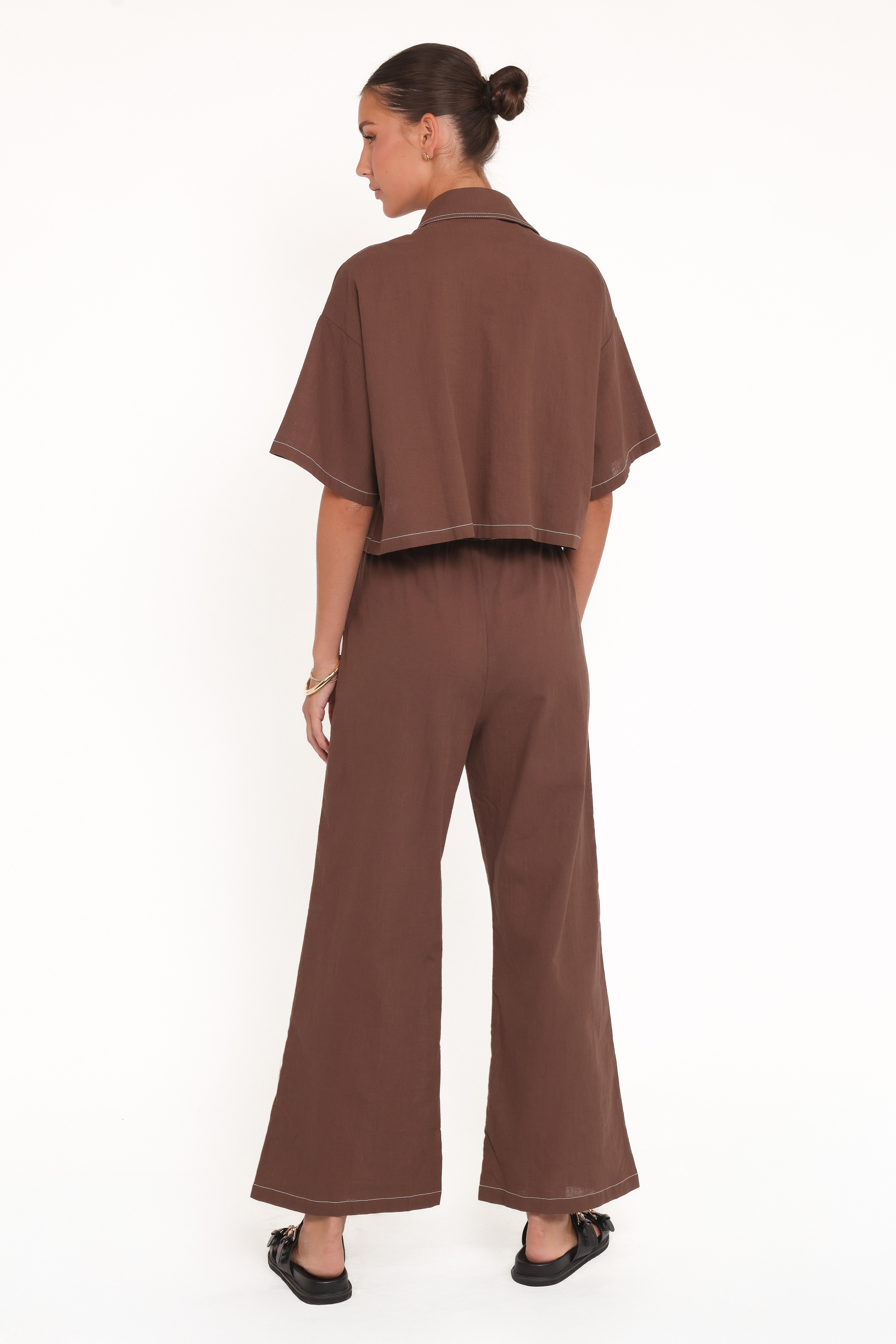 Jill Pant Set - Chocolate-Ladys Street