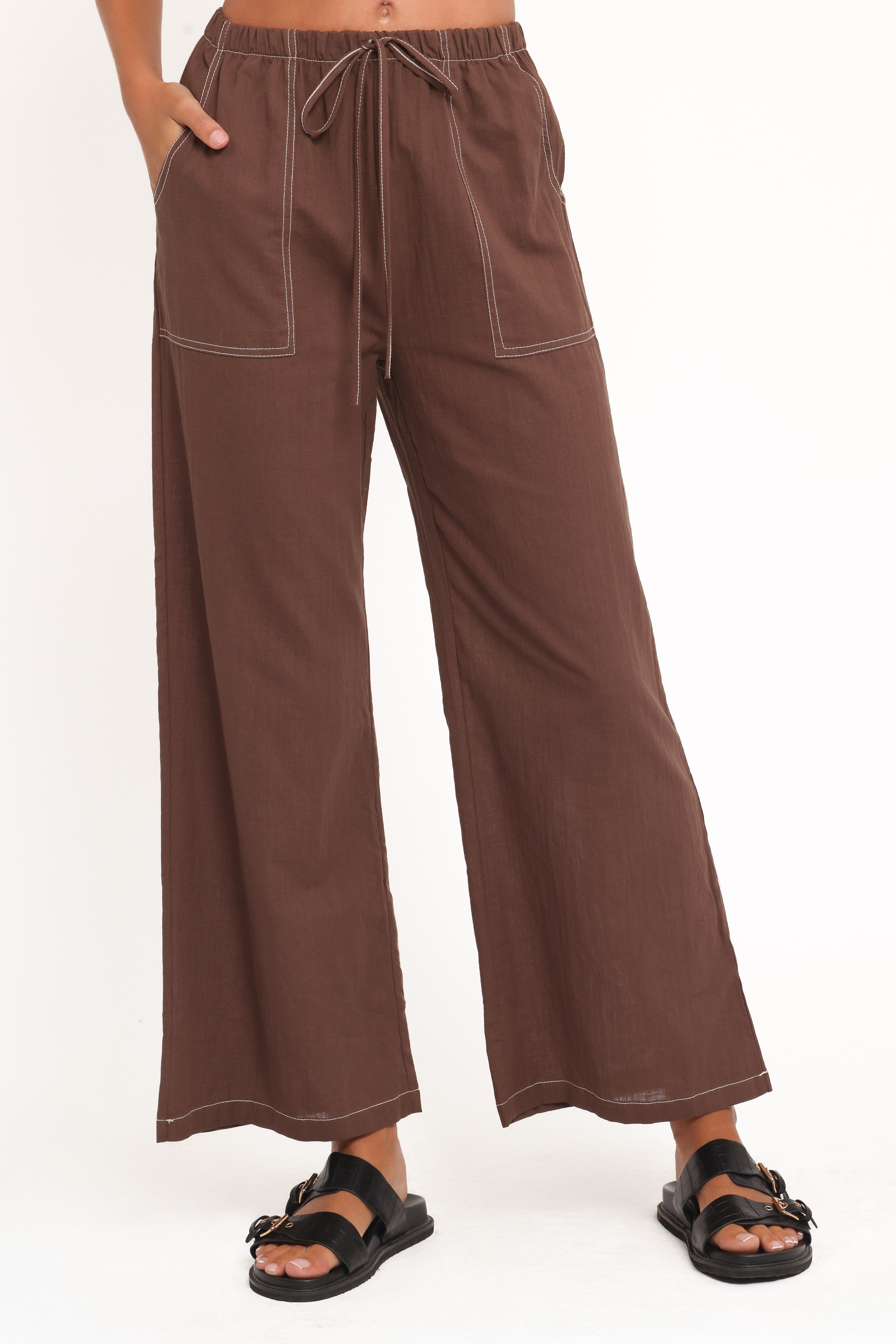 Jill Pant Set - Chocolate-Ladys Street