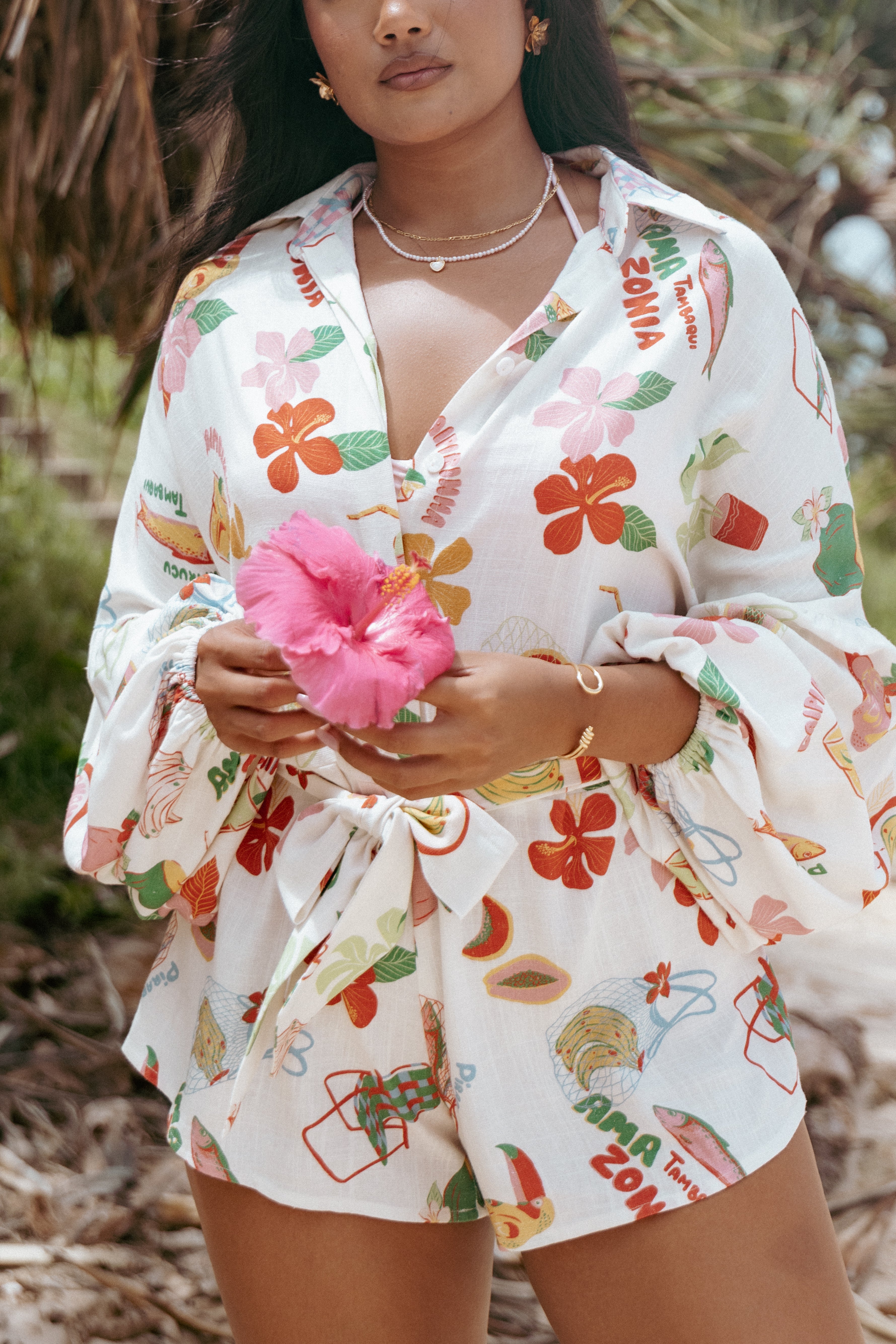 Jillia Long Sleeve Playsuit - Alfresco-Ladys Street