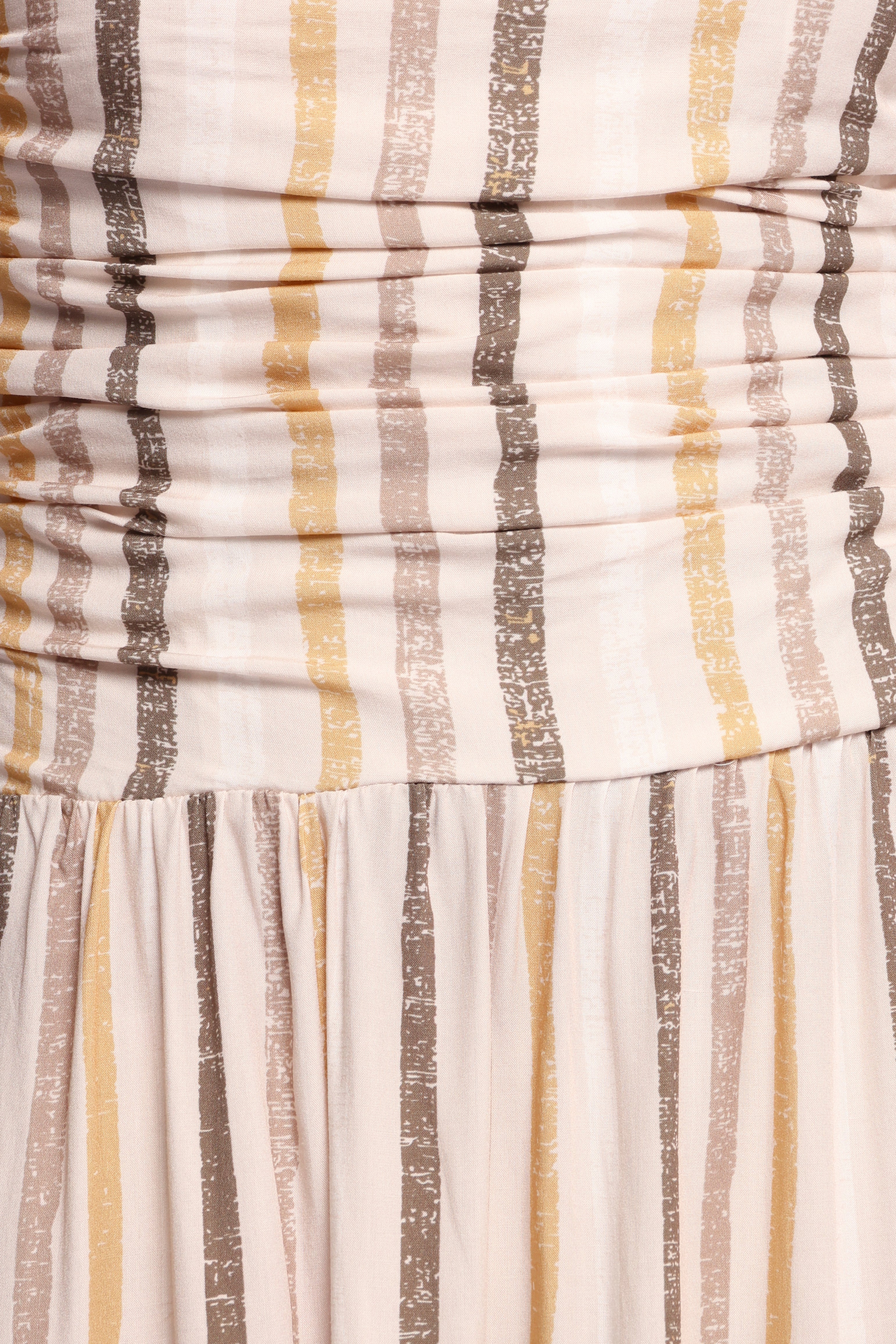 Jimena Strapless Maxi Dress - Brown Stripe-Ladys Street