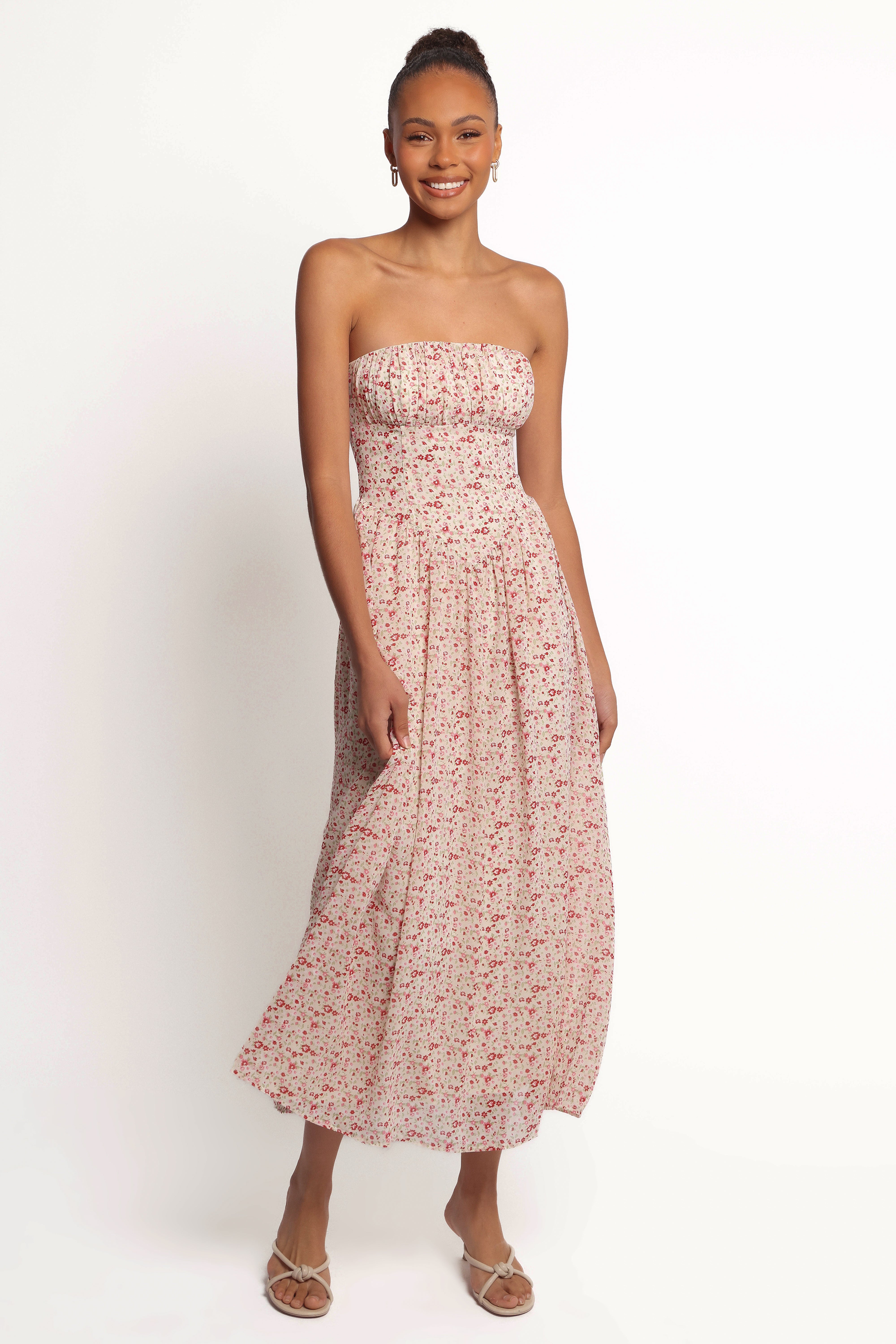 Jody Strapless Maxi Dress - Floral-Ladys Street
