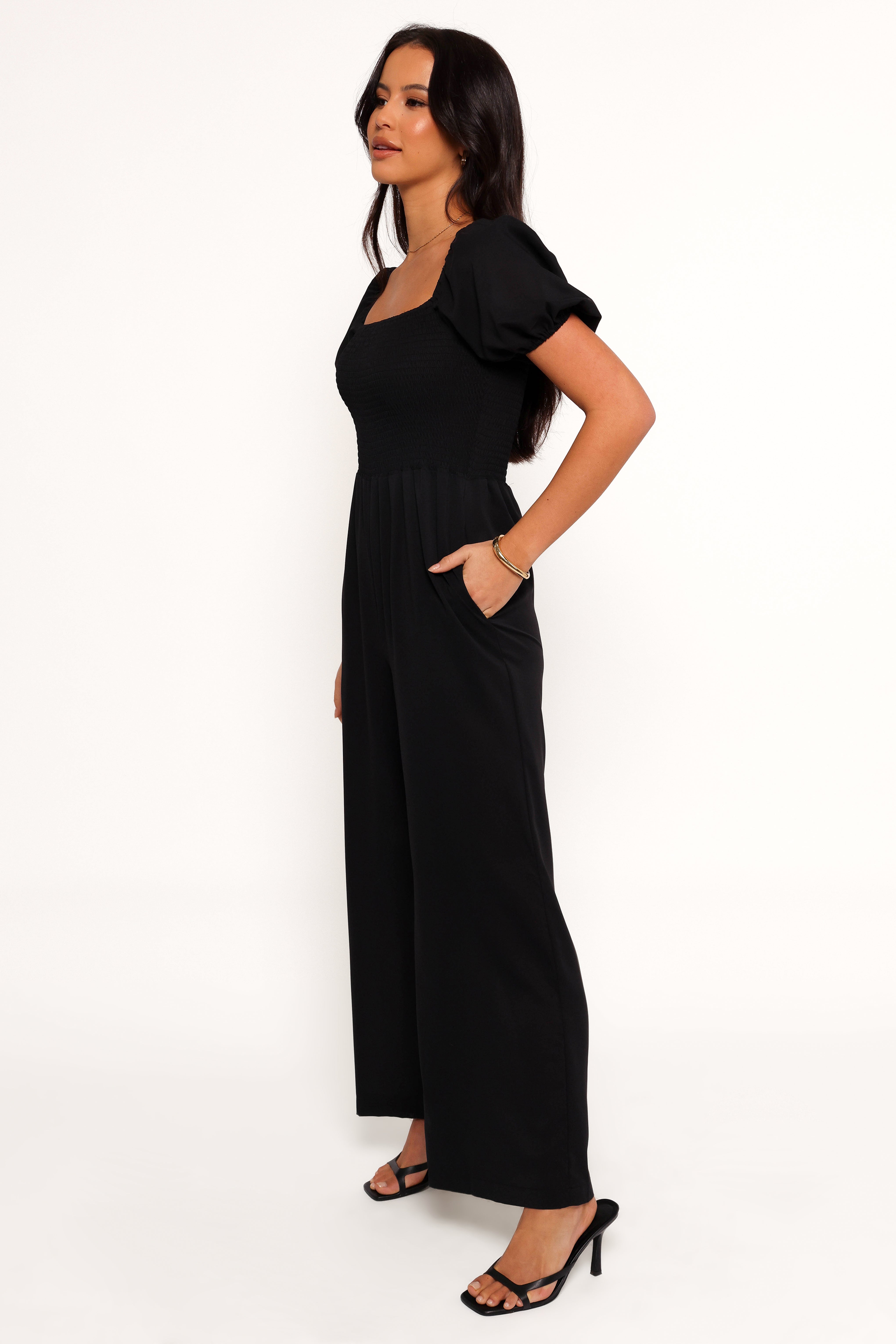 Jolene Jumpsuit - Black-Ladys Street