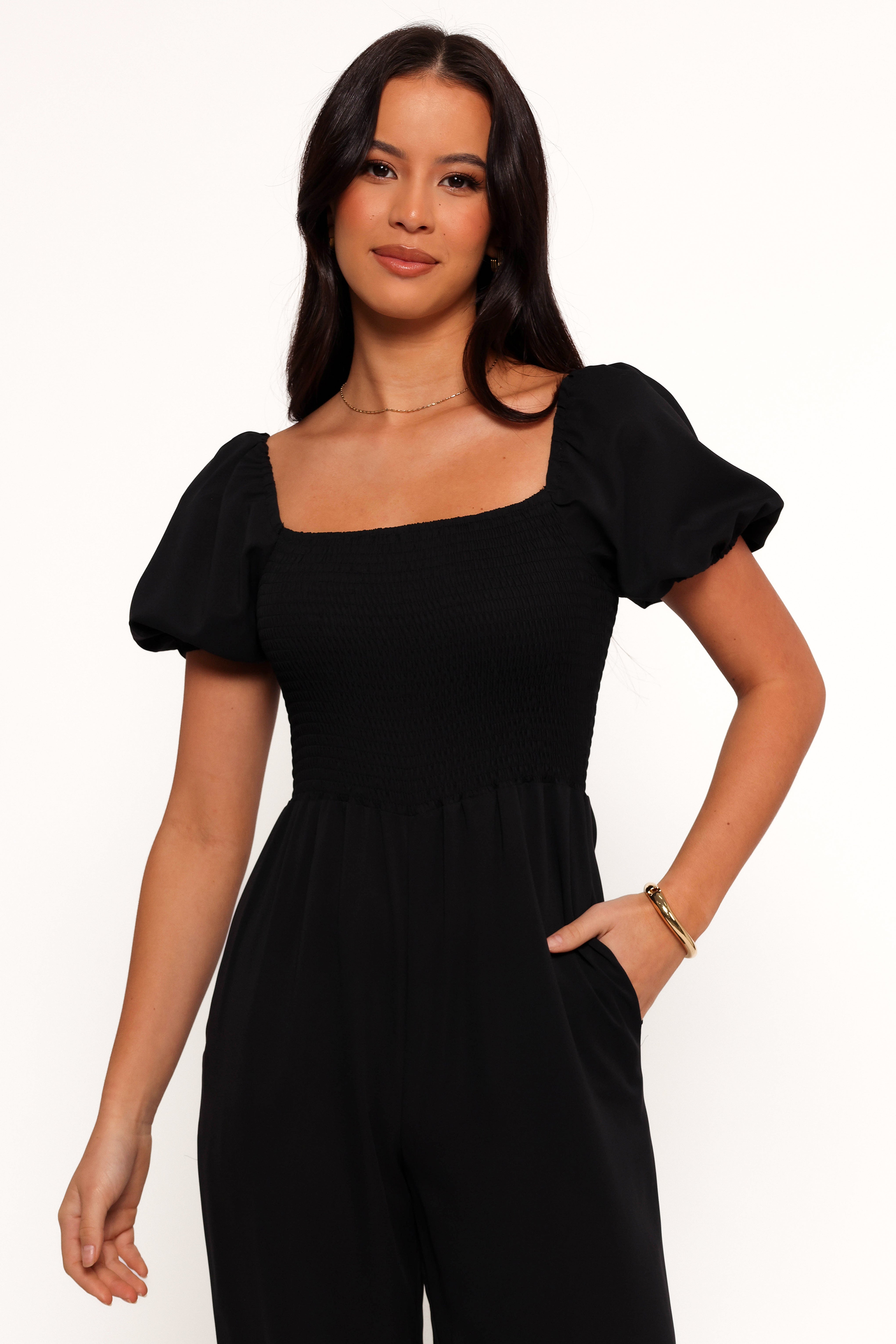 Jolene Jumpsuit - Black-Ladys Street