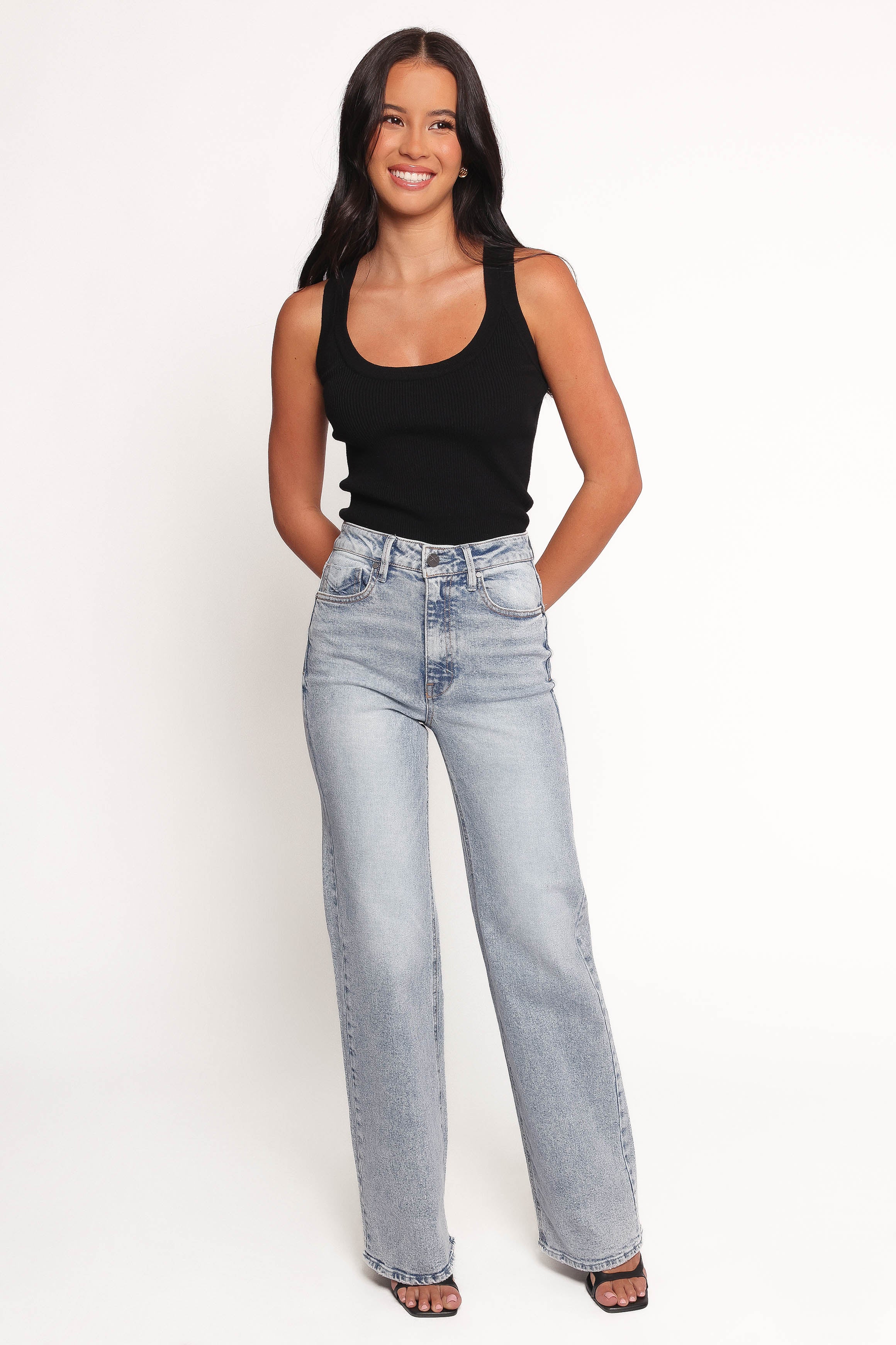 Jolene Wide Leg Jeans - Peace-Ladys Street