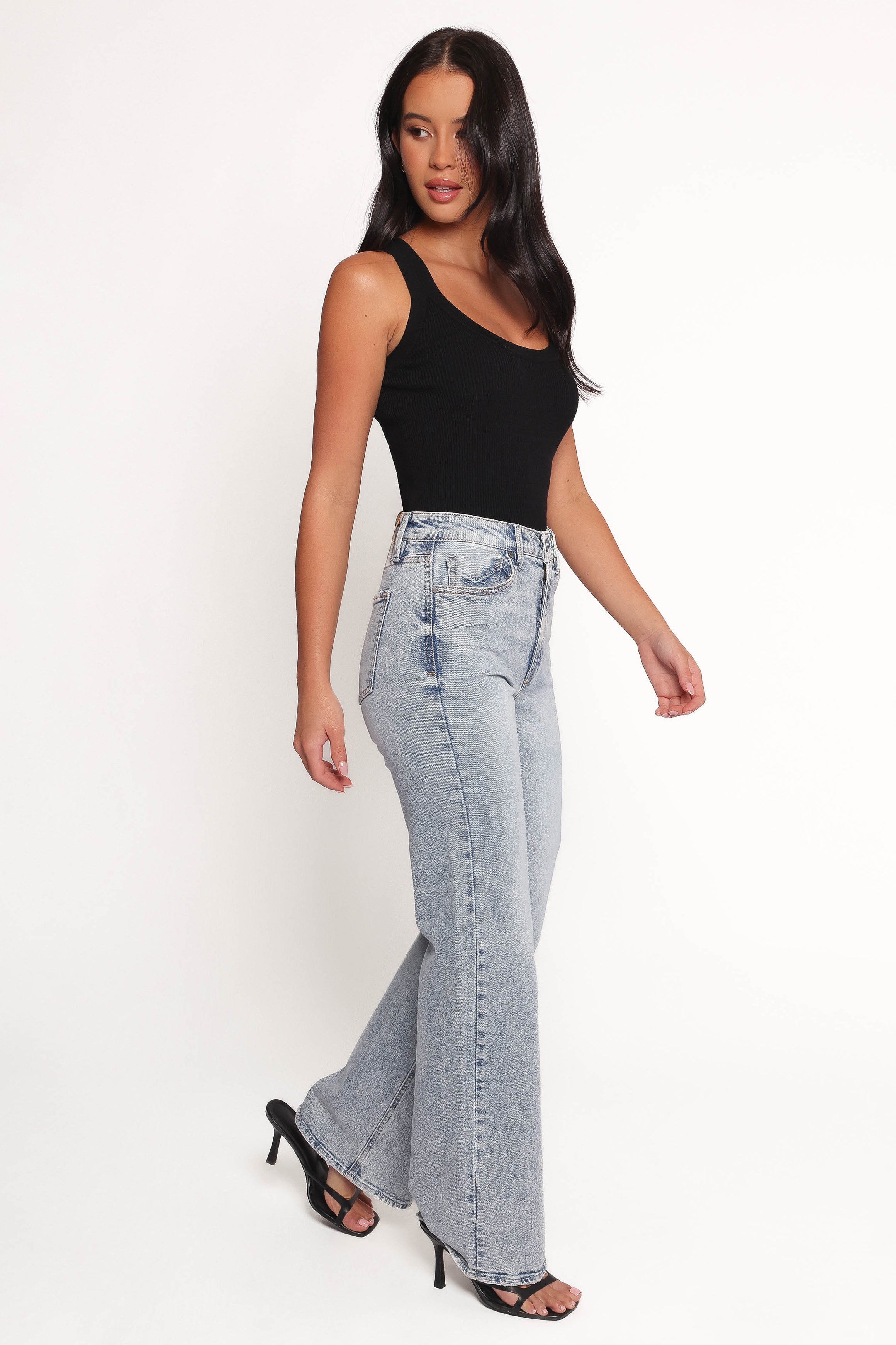 Jolene Wide Leg Jeans - Peace-Ladys Street