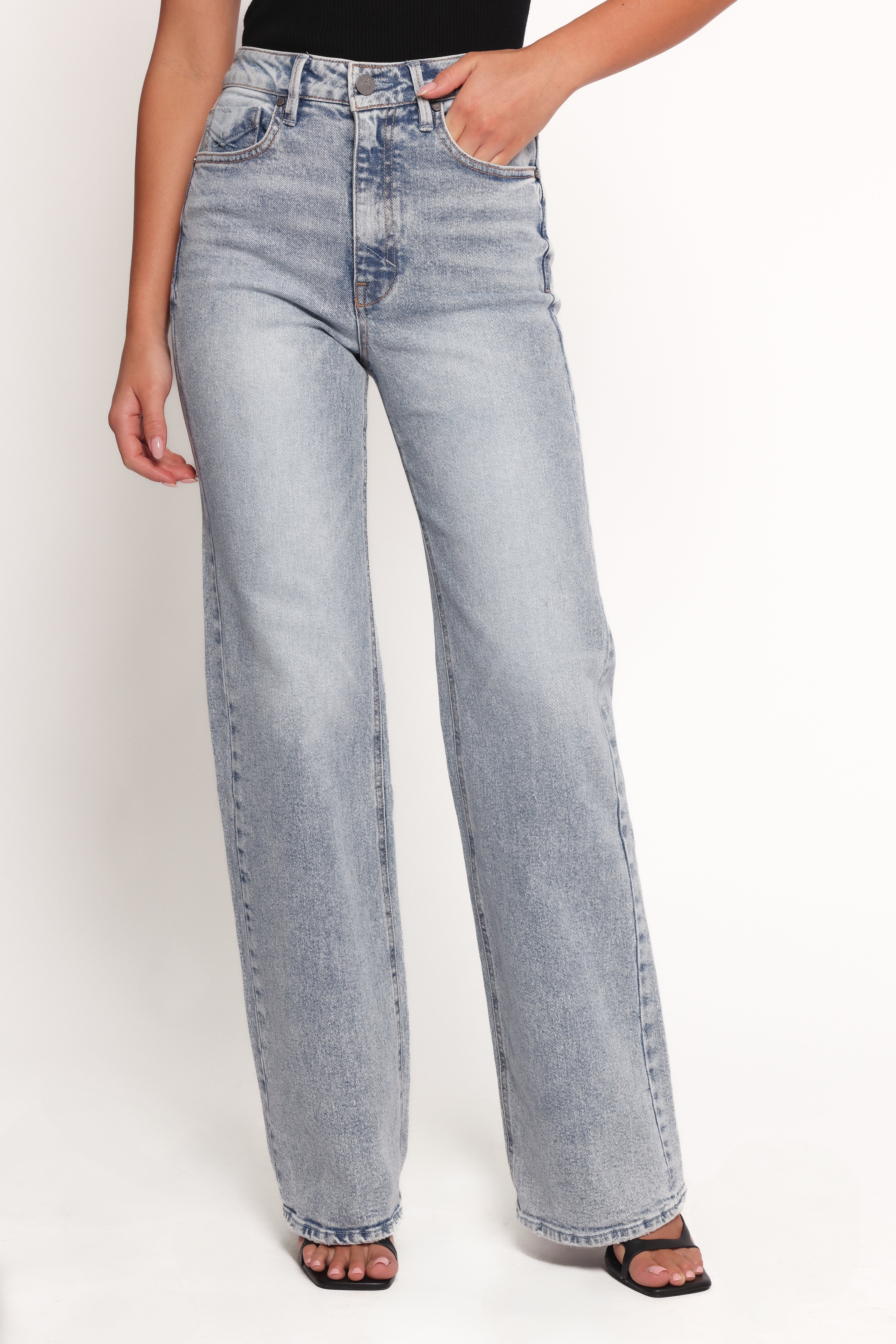 Jolene Wide Leg Jeans - Peace-Ladys Street