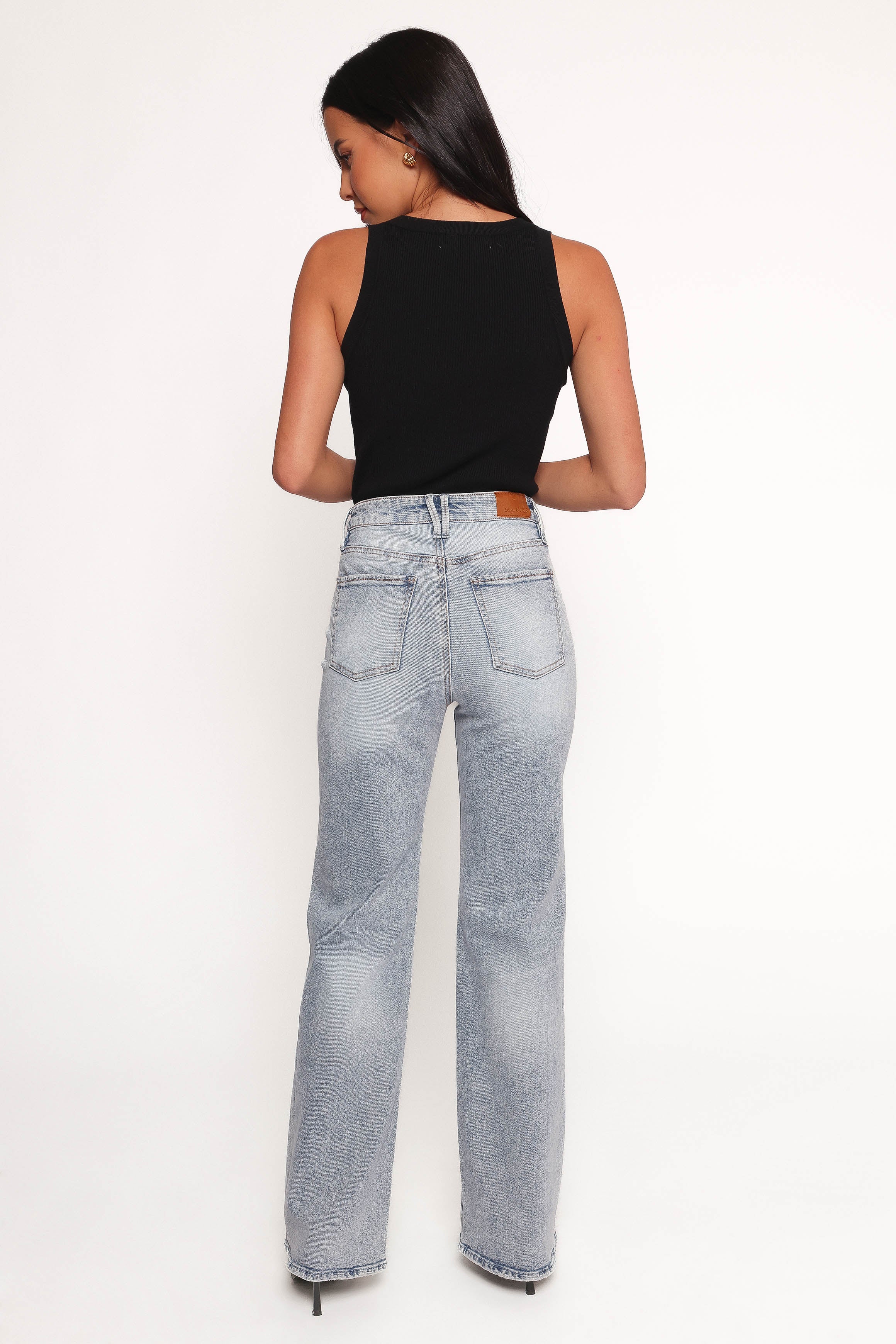 Jolene Wide Leg Jeans - Peace-Ladys Street