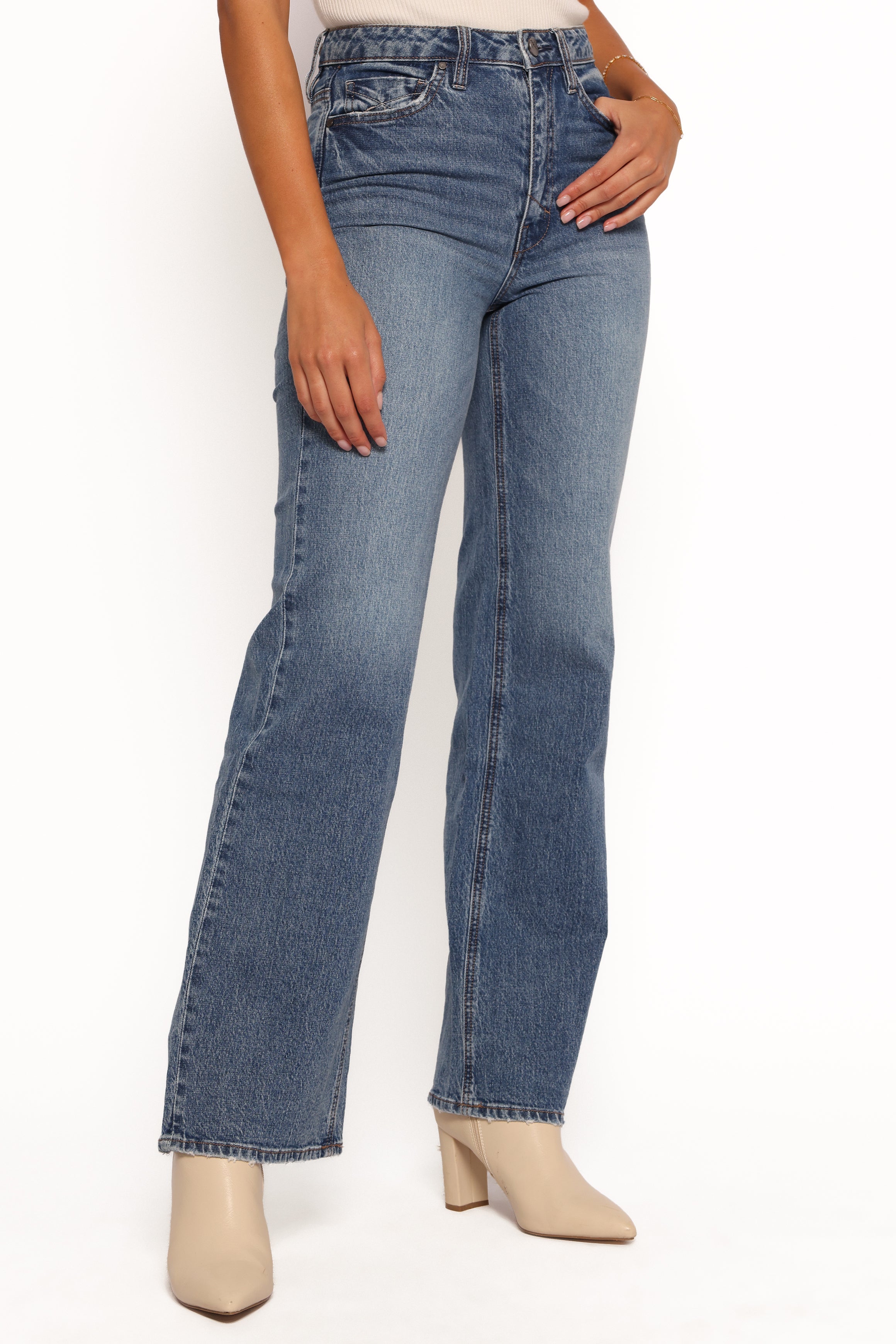 Jolene Wide Leg Jeans - Reflecting-Ladys Street