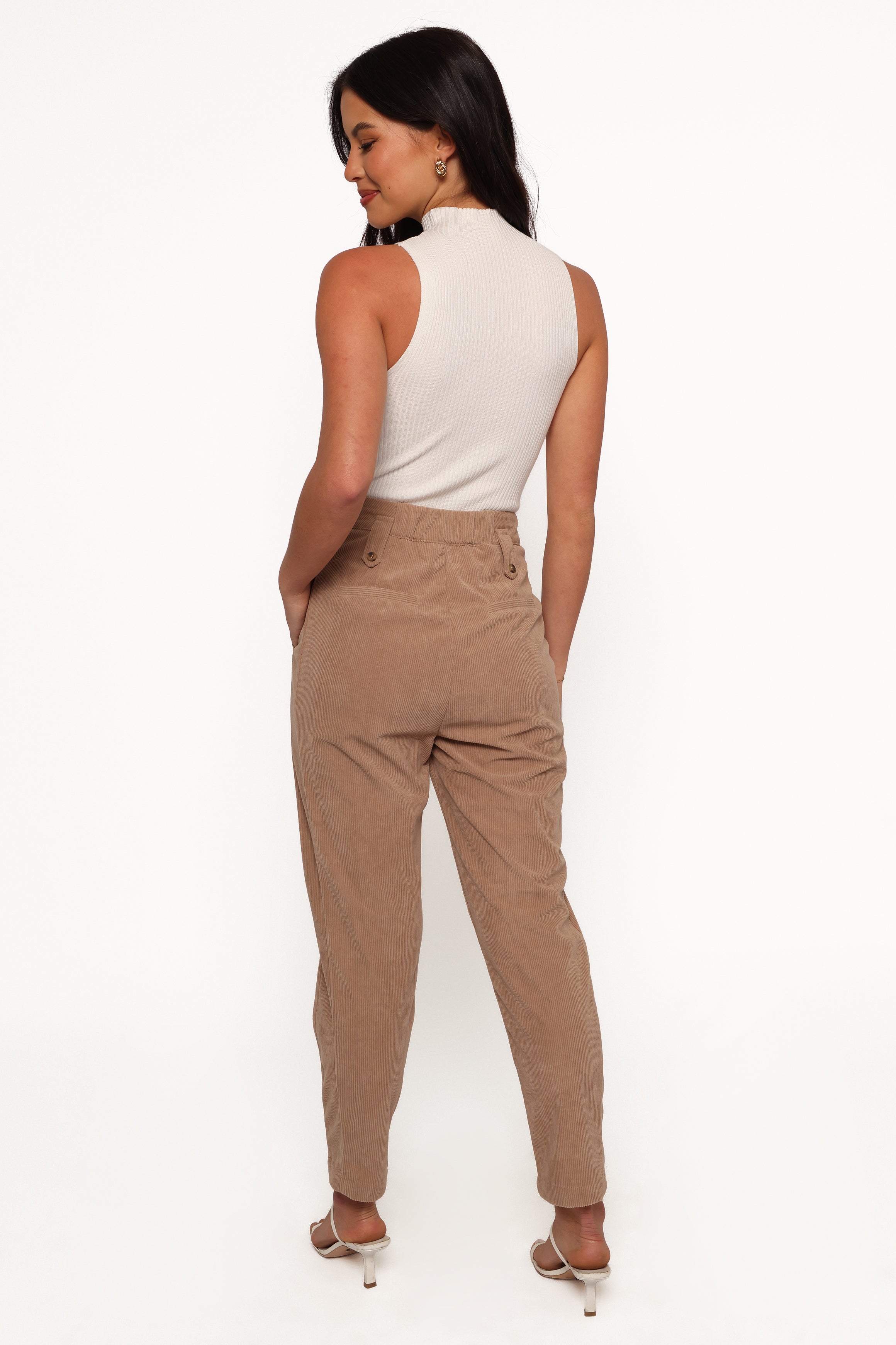 Jones Cord Pant - Brown-Ladys Street