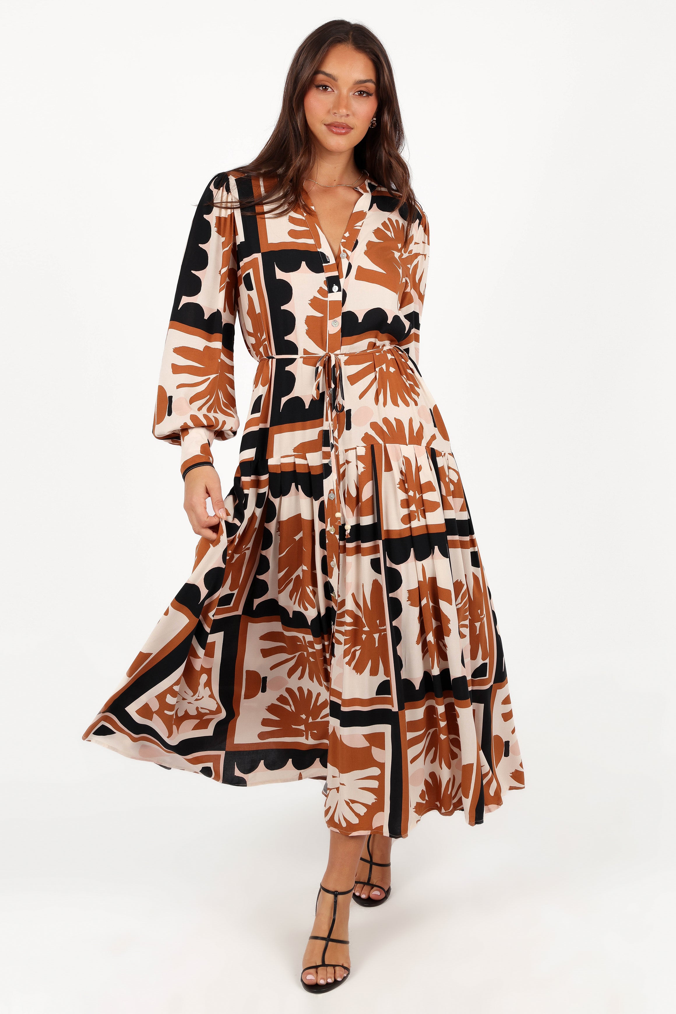 Jules Long Sleeve Dress - Multi-Ladys Street