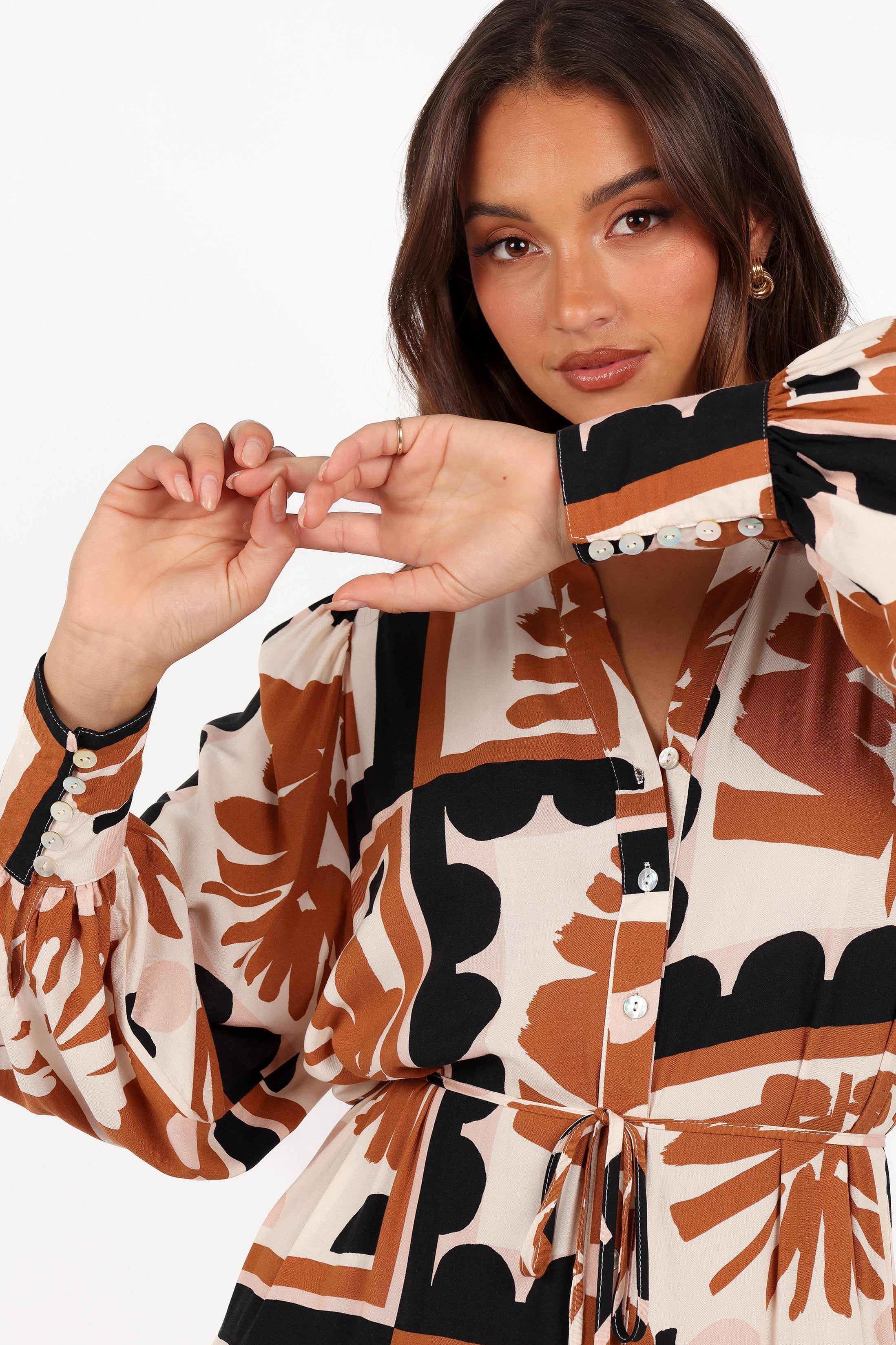 Jules Long Sleeve Dress - Multi-Ladys Street