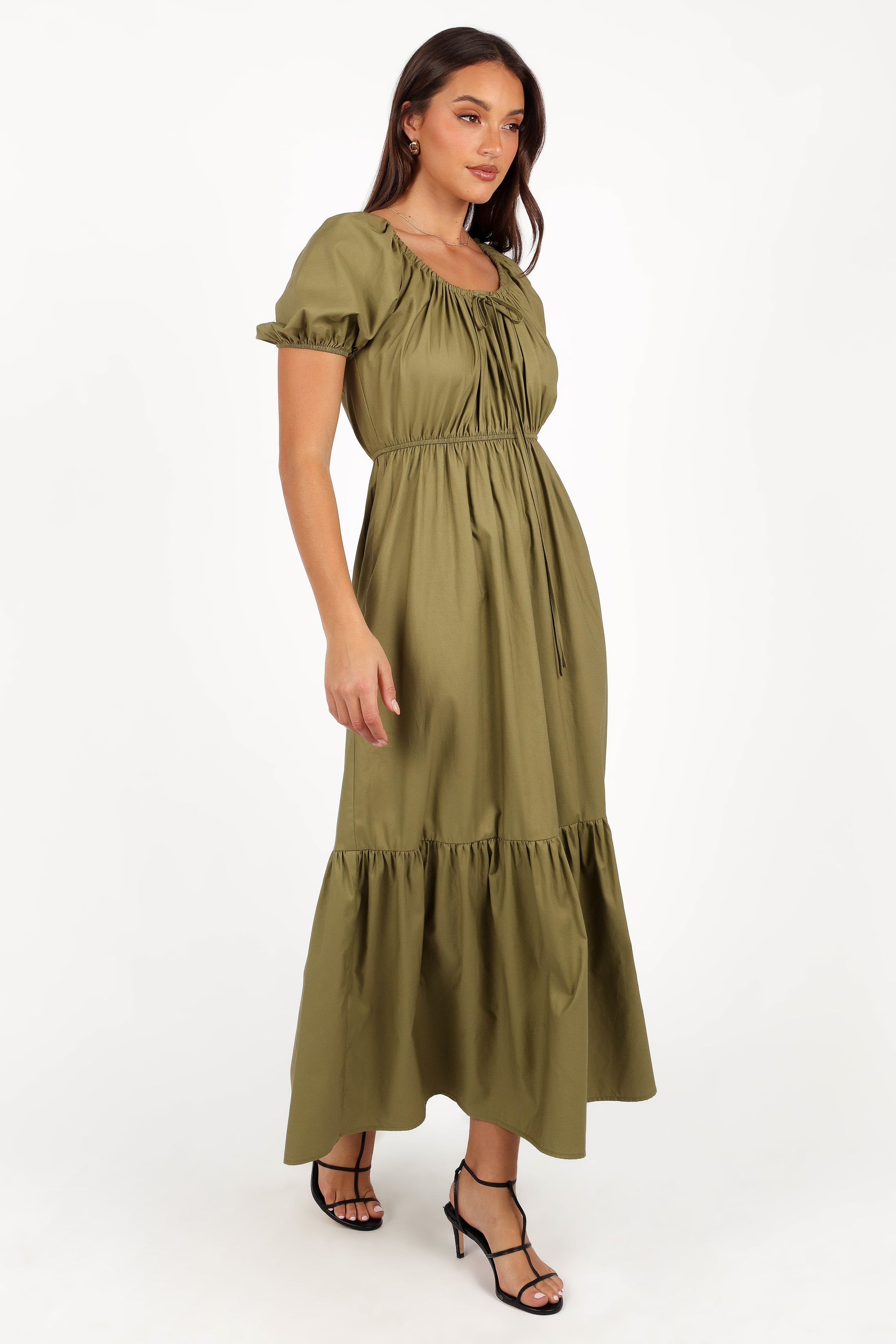 Juliana Maxi Dress - Olive-Ladys Street
