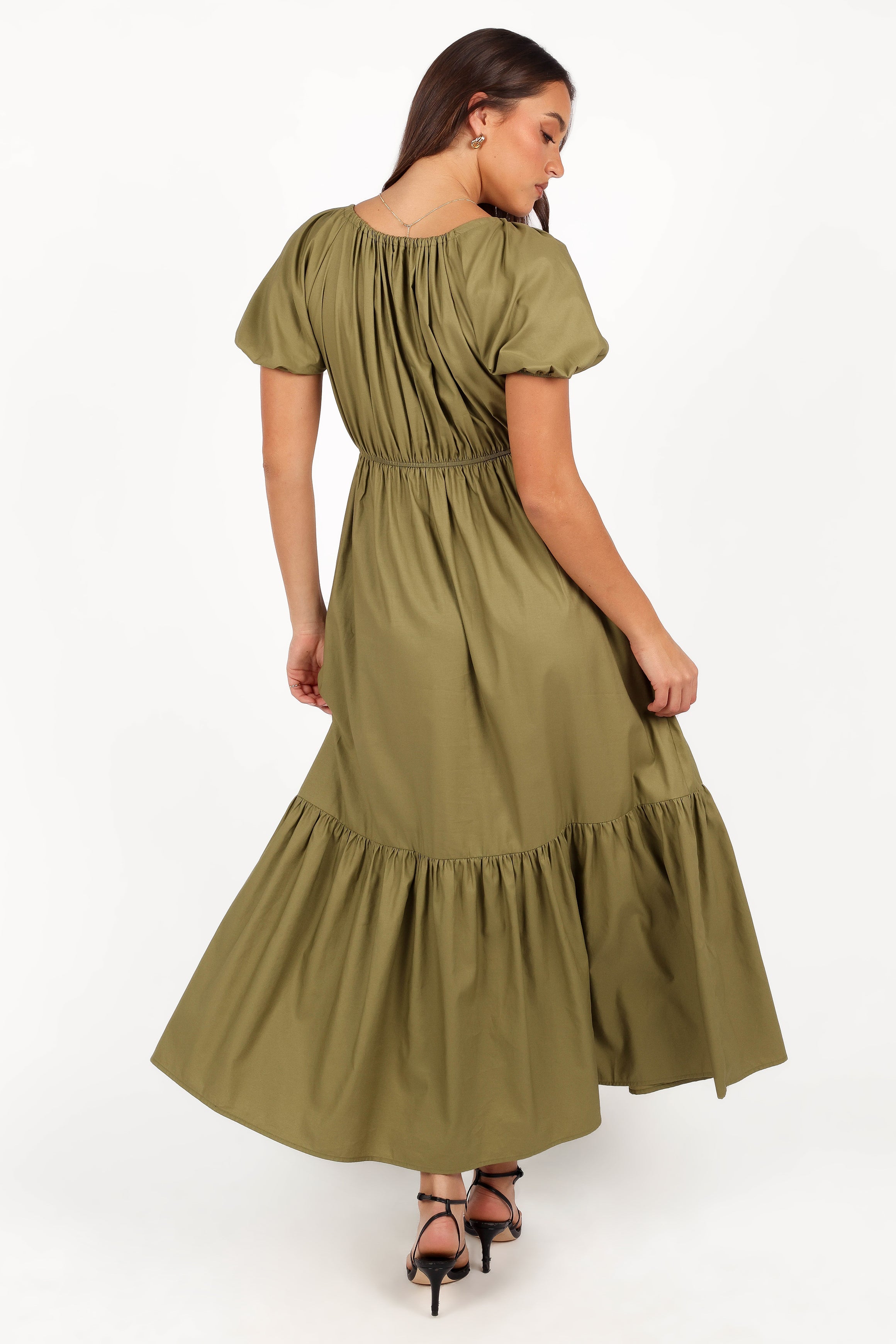 Juliana Maxi Dress - Olive-Ladys Street